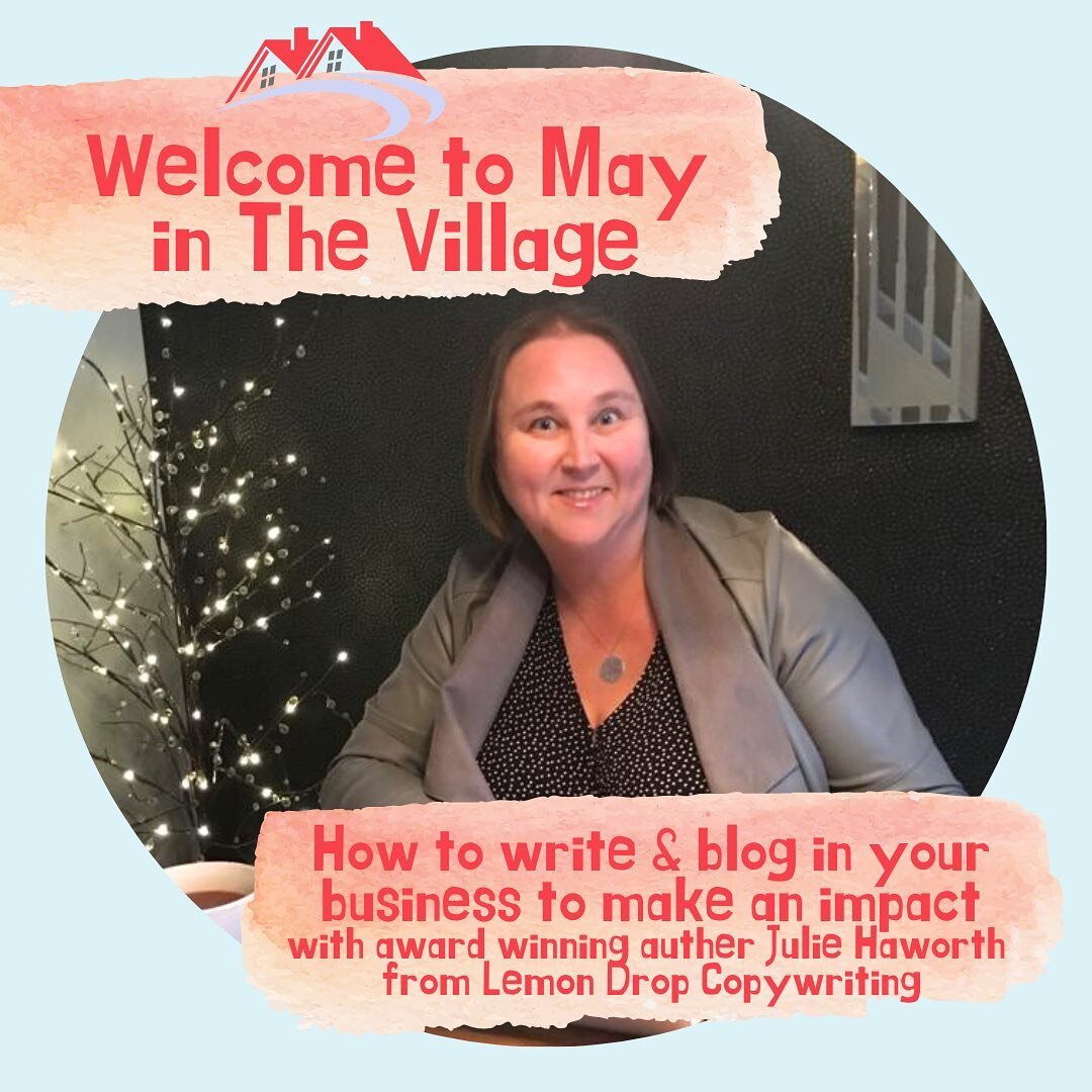Do you want to learn the secrets of blogging from an award winning author?? 🌟

This Thursday (that&rsquo;s tomorrow) 4th May at 7.30pm live on Zoom we have @juliehaworthauthor from @lemondropcopywriting speaking at our monthly meeting.

Want to be t