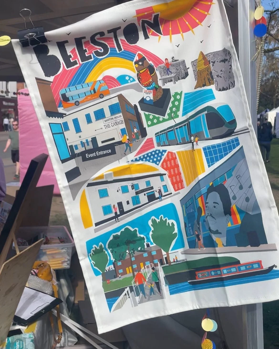 Hello, hows the Easter holidays treating you? 
I&rsquo;m @the_garage_chilwell this Sunday! Did I tell you I&rsquo;ve launched tea towels too? They look awesome, even if I do say so myself. I&rsquo;ll be there from 10-2pm with all my new designs and t