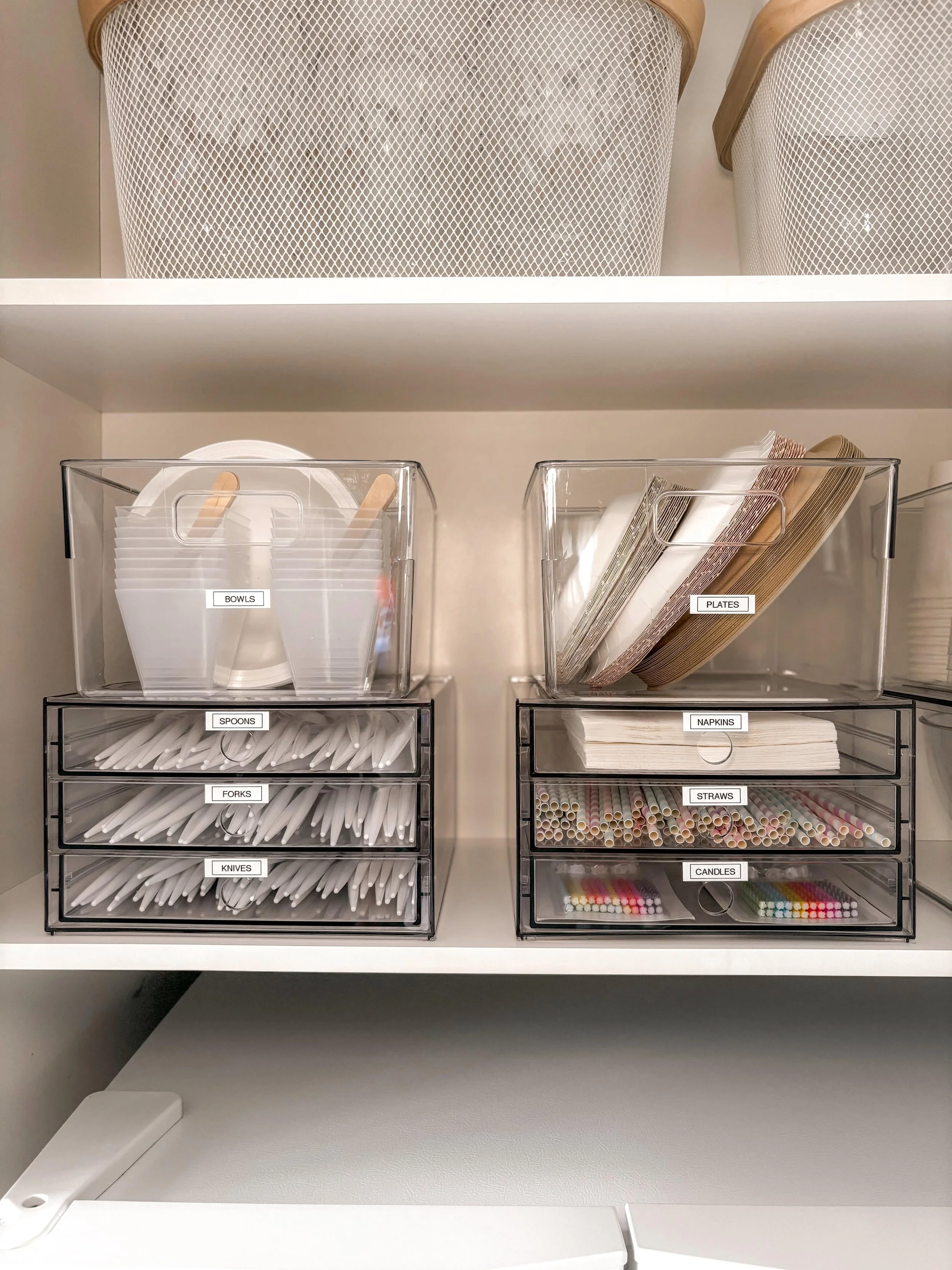 Phot of an organised entertainment cupboard The Calming Zone Home Organiser Brisbane