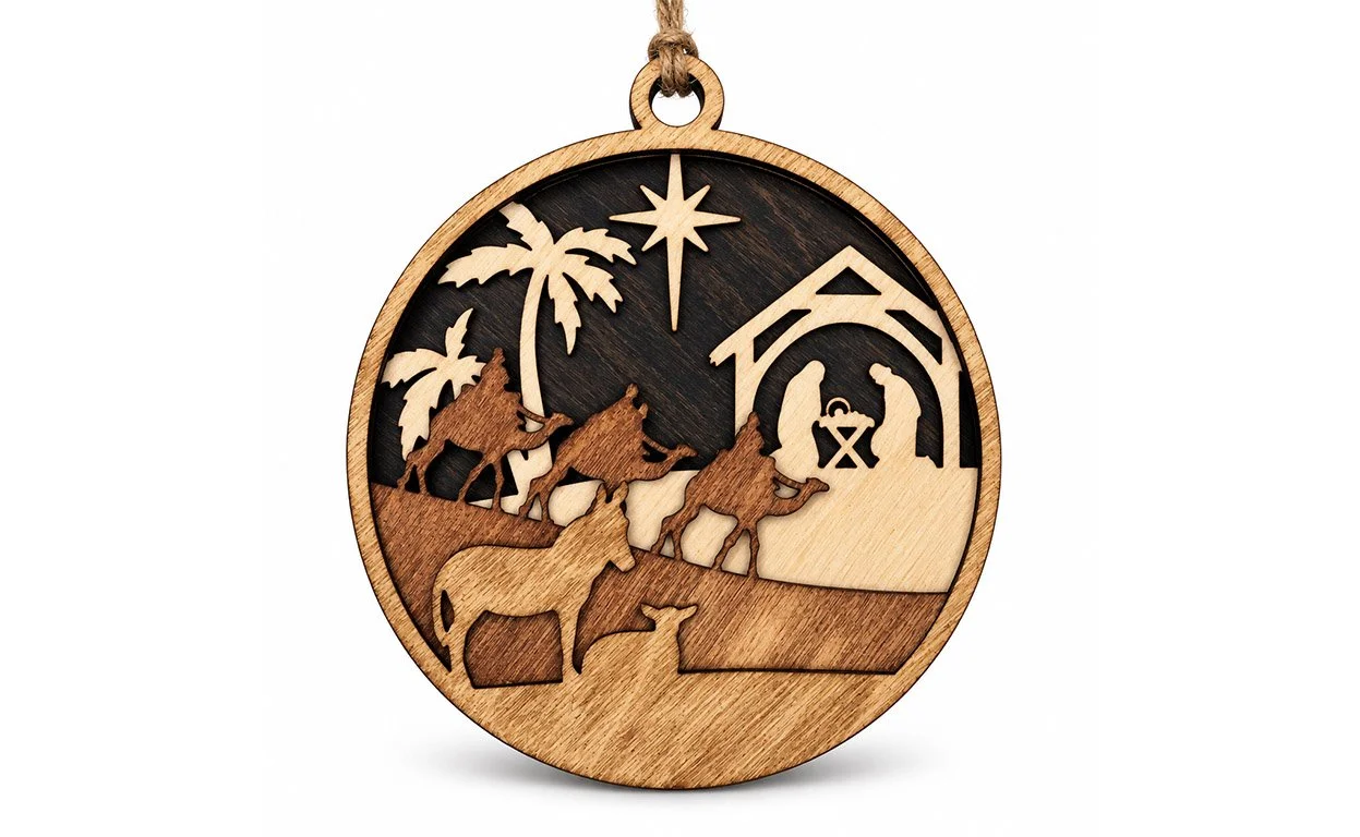 4 Layer Nativity Ornament
