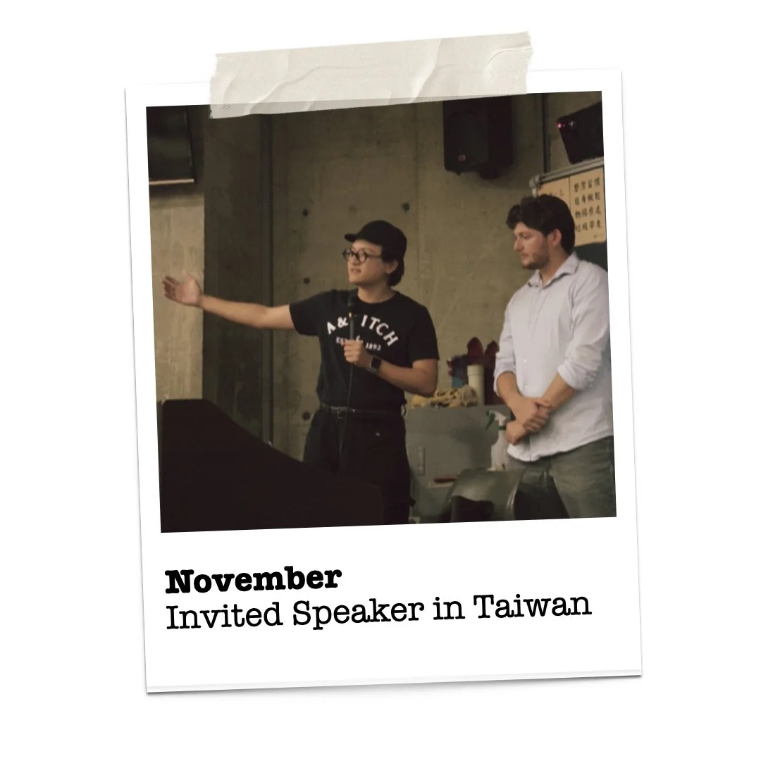 Speaking in Taiwan with Luke Carey was an opportunity to reflect, share practice, and reconnect with the community that shaped my early path.
Thank you to everyone who arranged, listened and engaged.