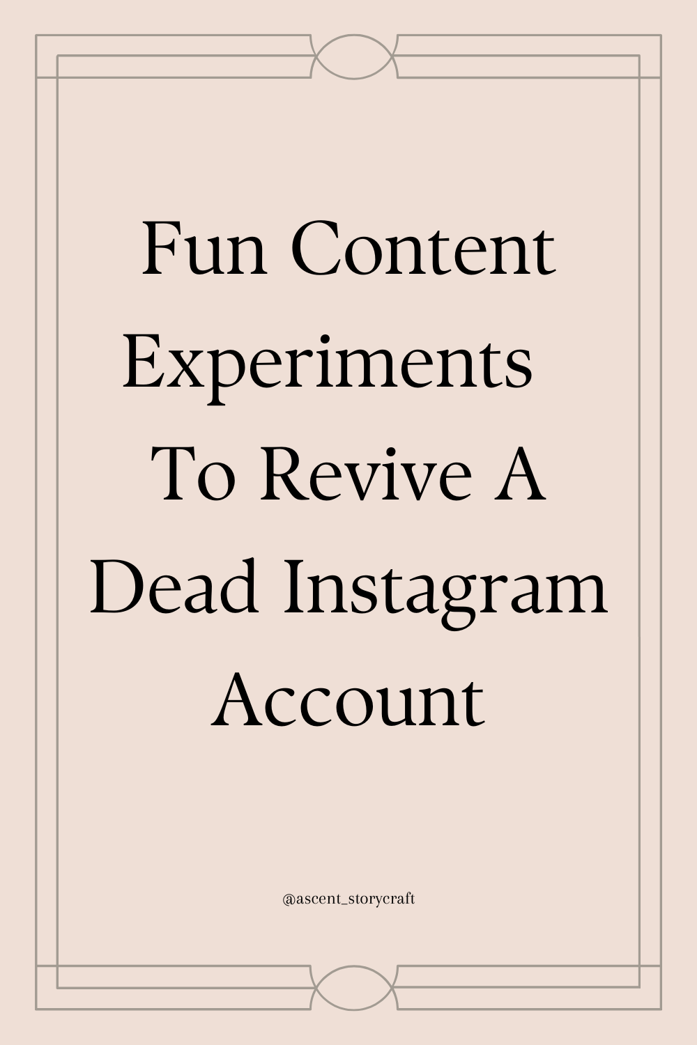 Content Experiments Guaranteed To Revive A Dead Instagram Account — Cyndi Zaweski