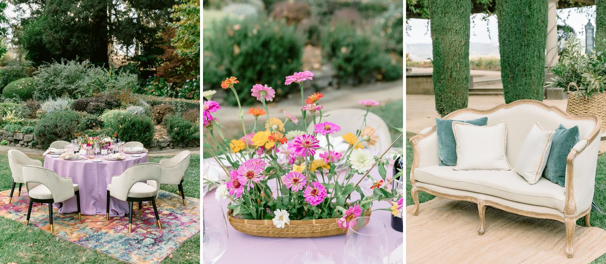 colorful and whimsical details at outdoor event