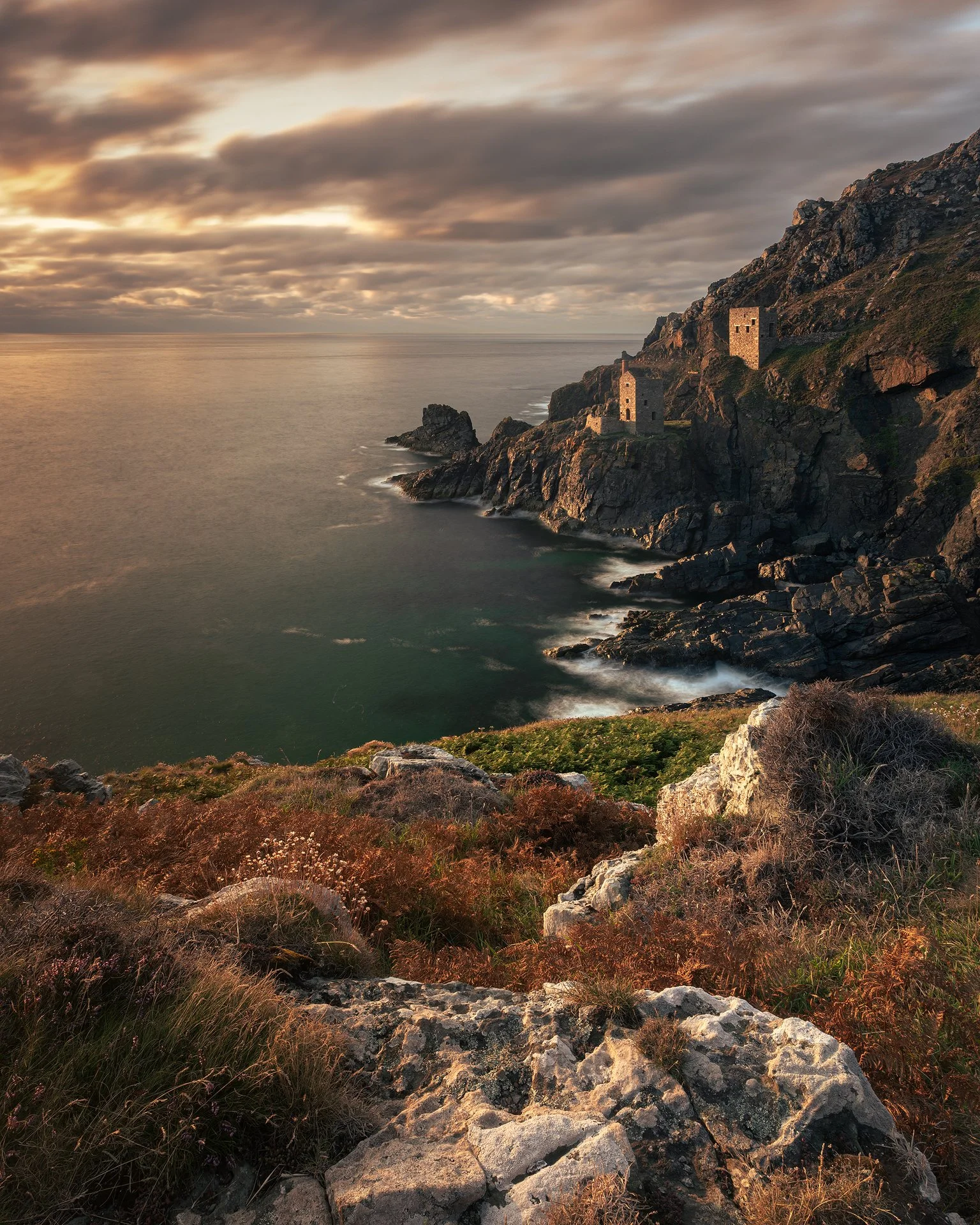 Summer's Evening at the Botallack Mine. Cornwall