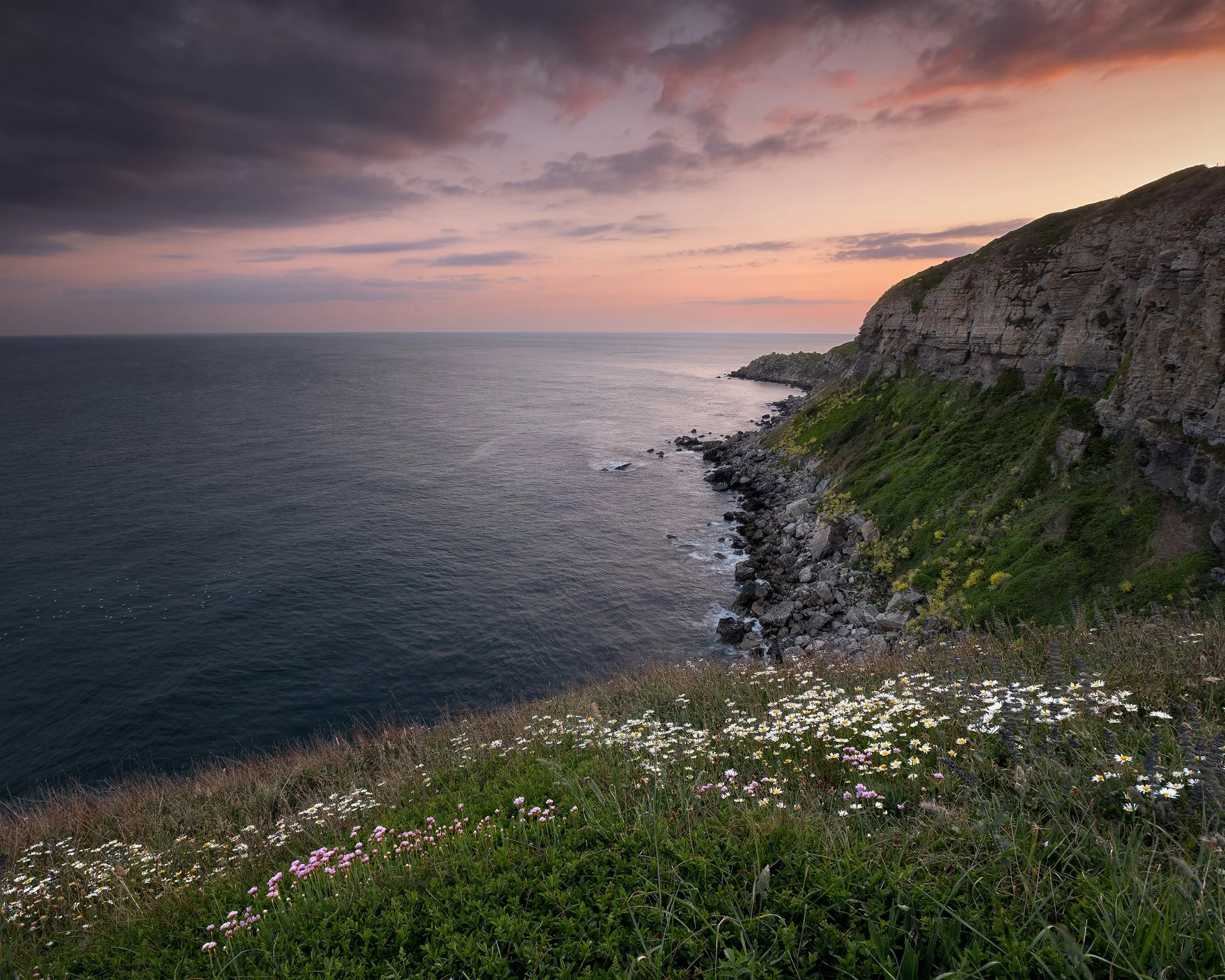 Summer Sunset. St Aldhelm's Head, Dorset