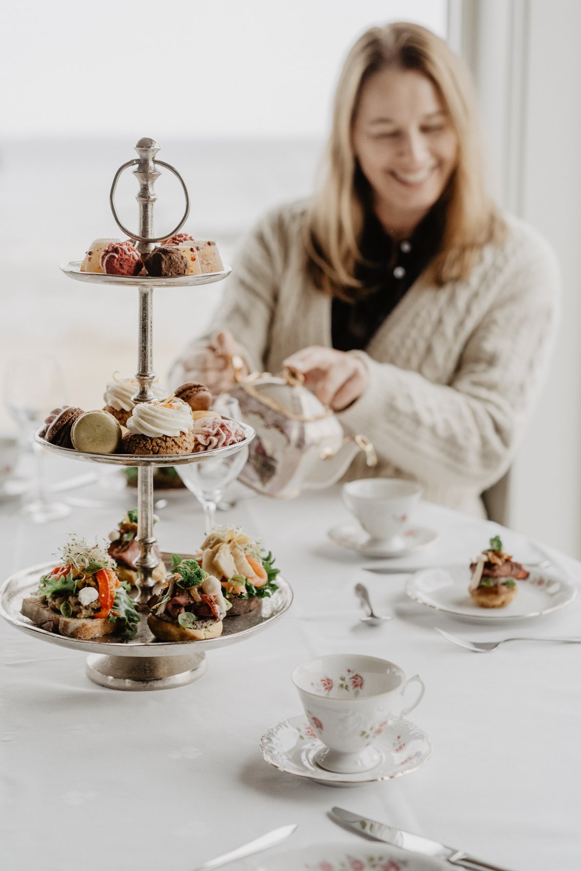 Afternoon tea på Strandhuset på Ølberg i Stavanger/Rogaland