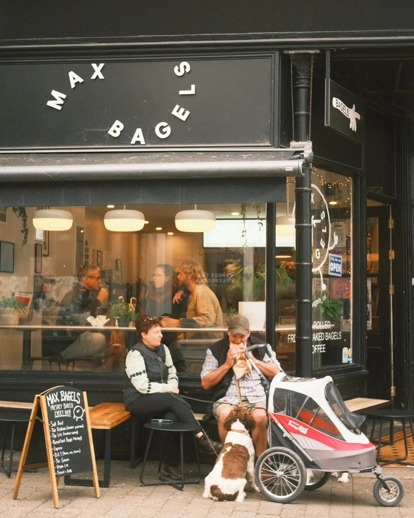 Sharing is caring. 
#bagels #falmouth #FreshlyBaked