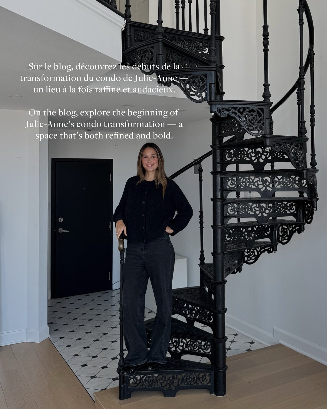 Nouveau sur le blog &mdash; @julieanneho X Blanc Marine Int&eacute;rieurs 🤎
⁠
Une incursion dans les coulisses d&rsquo;un projet coup de c&oelig;ur : la transformation du condo de Julie-Anne, entre charme parisien et audace new-yorkaise.
⁠
Moodboard