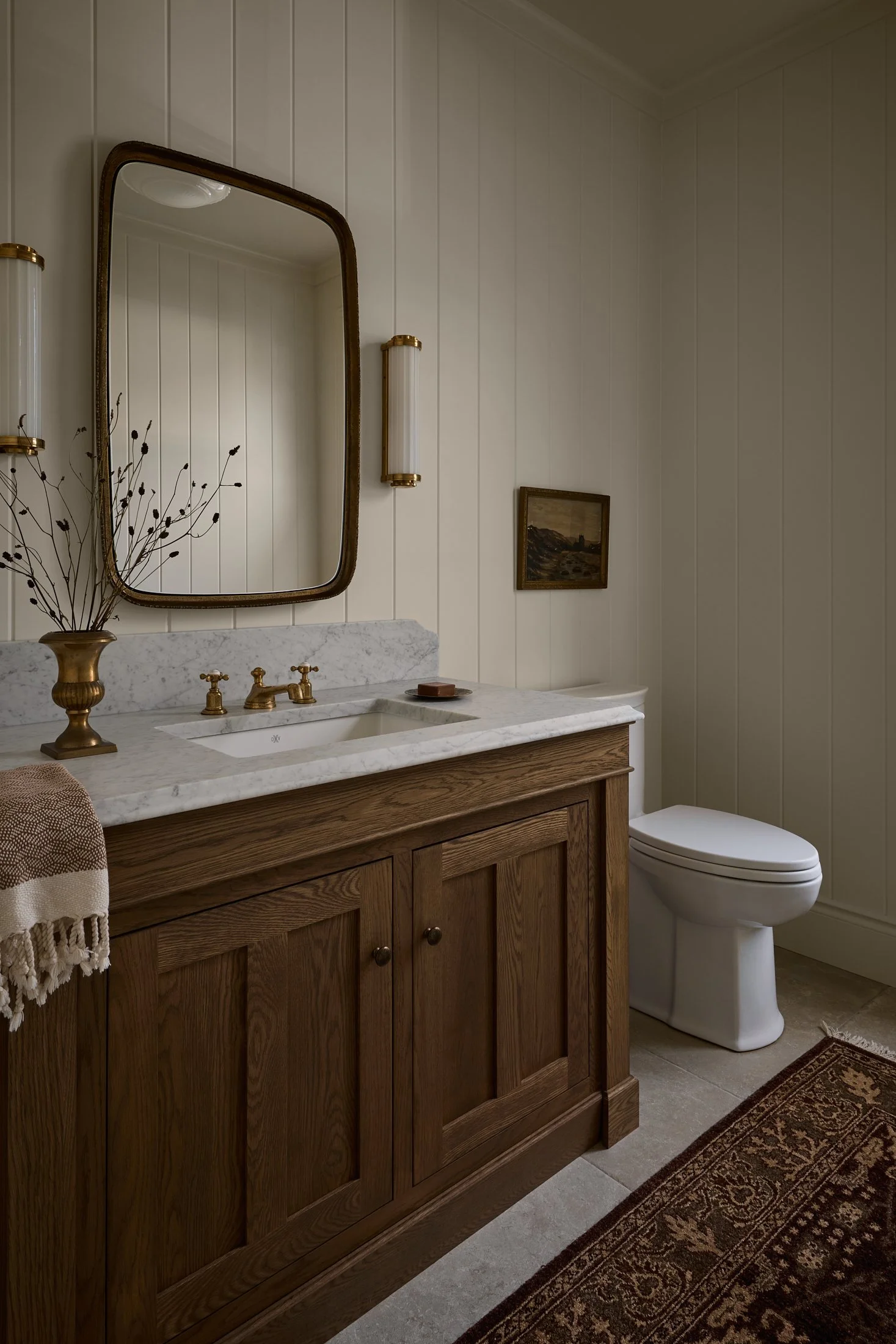 Design Résidence Deslauriers - Blanc Marine Intérieurs - Powder Room