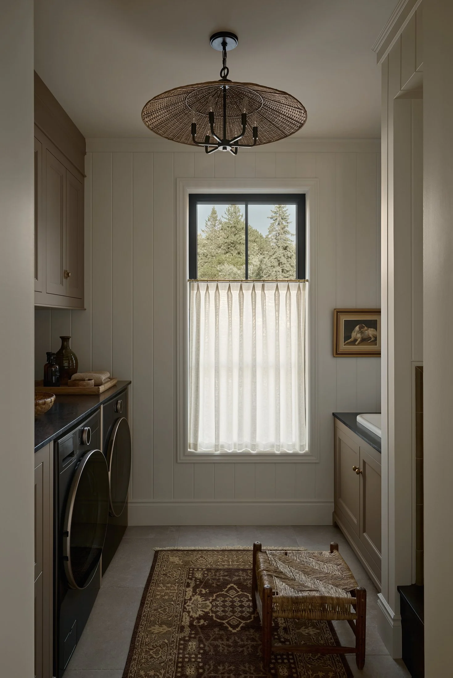 Design Résidence Deslauriers - Blanc Marine Intérieurs - Laundry Room