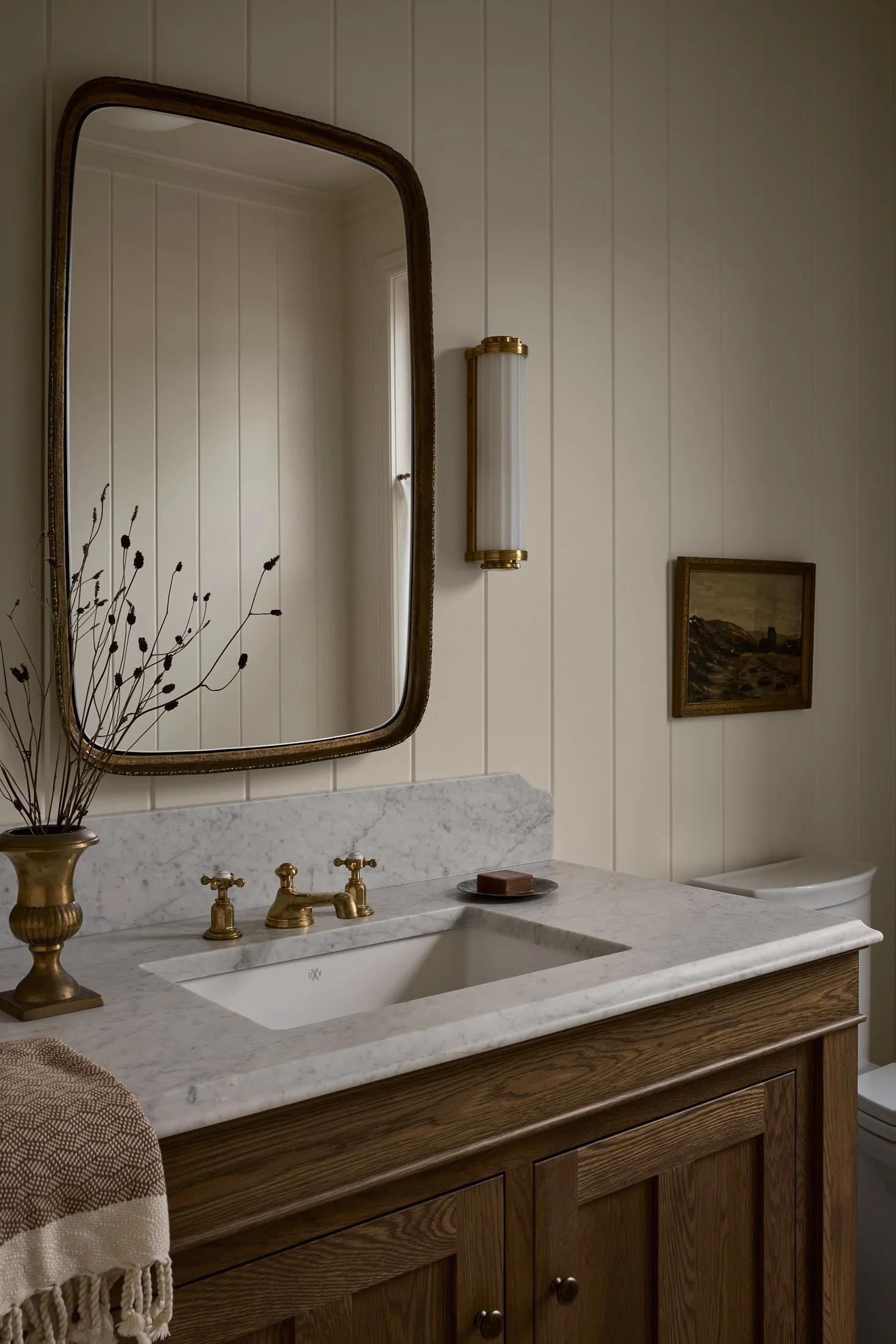 Design Résidence Deslauriers - Blanc Marine Intérieurs - Powder Room