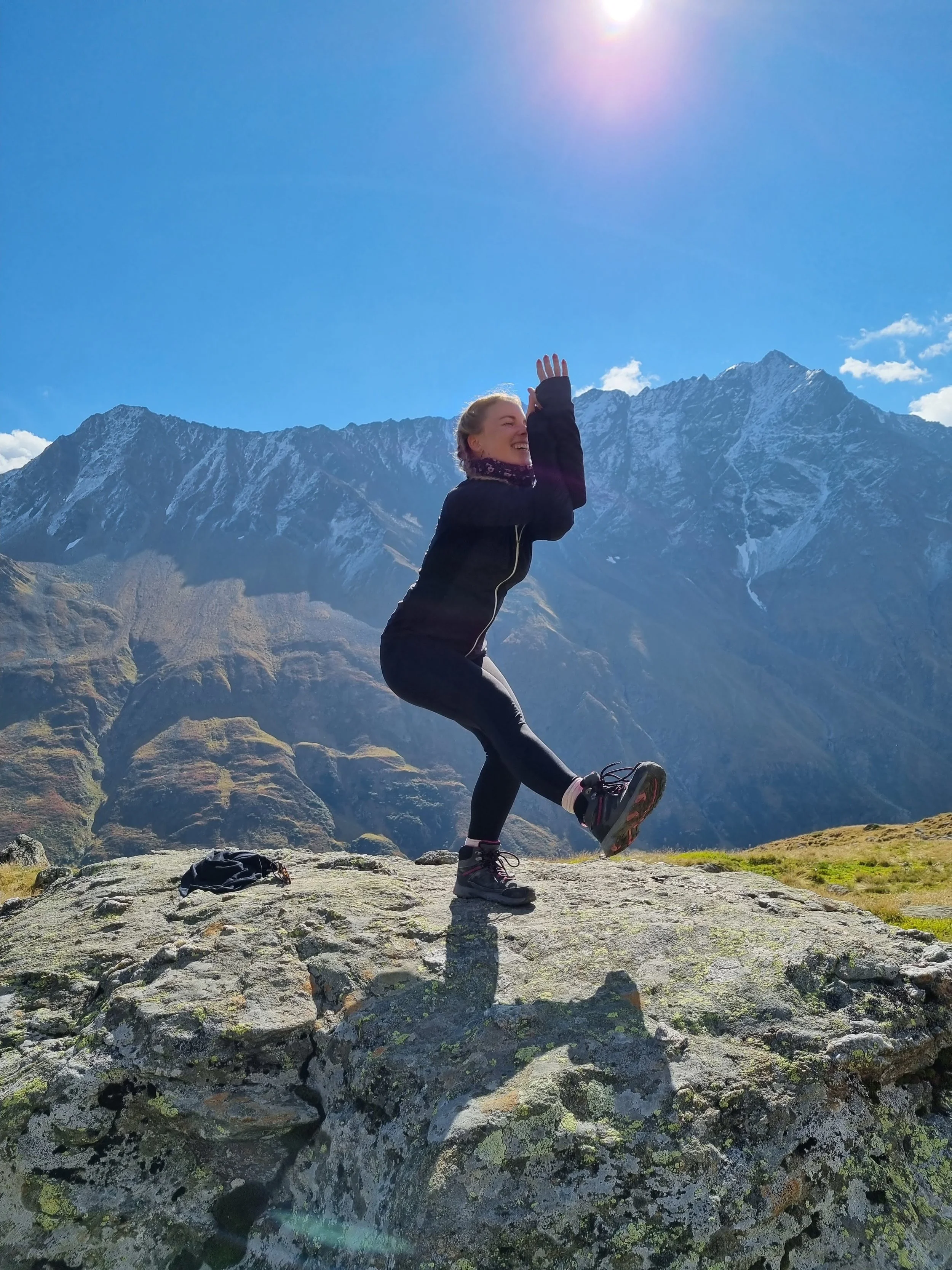 Sarah Terzenbach, SamSari Yoga & Coaching auf dem Berg