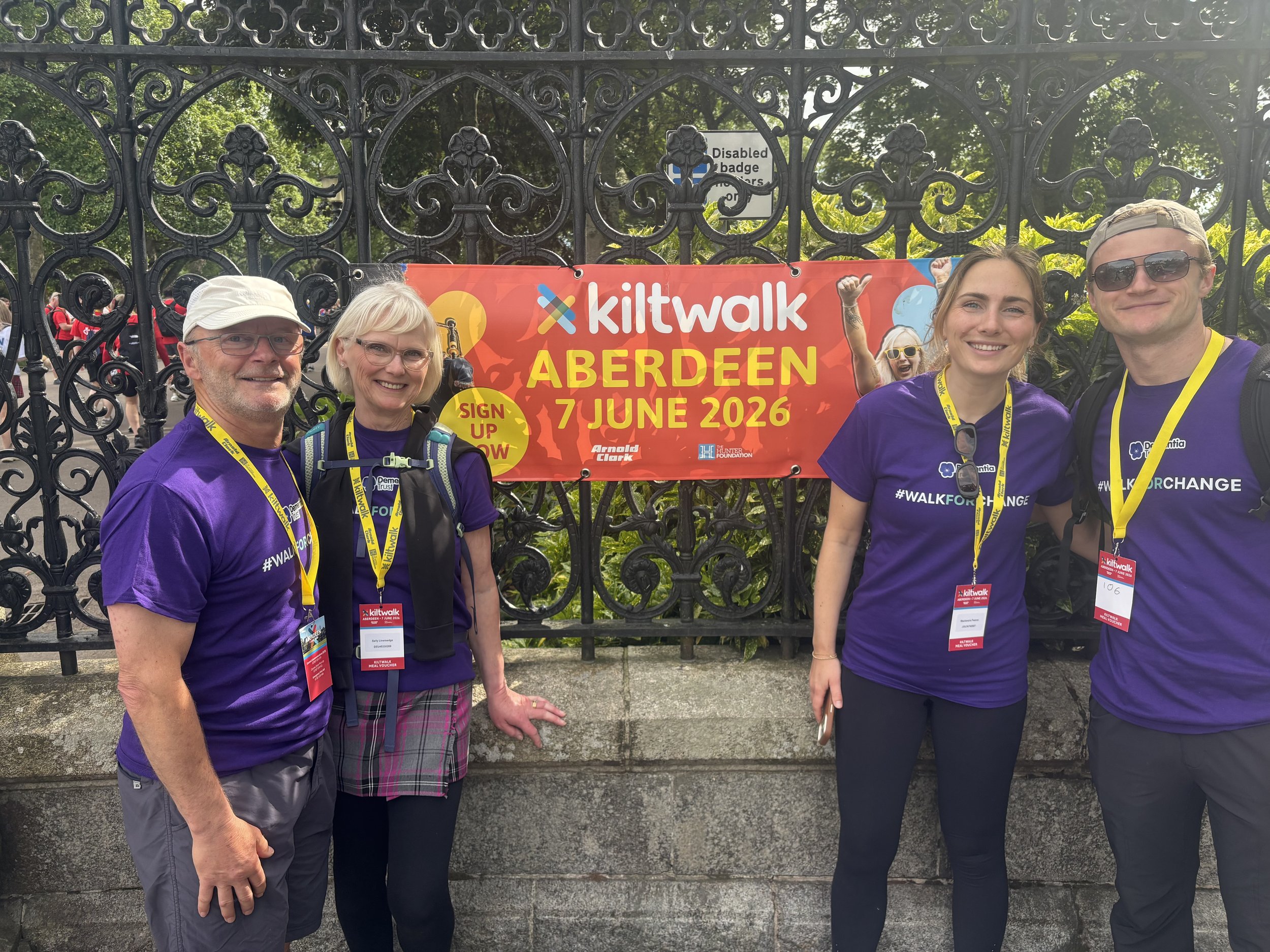 Mackenzie completes the Aberdeen Kiltwalk for The Dementia Trust