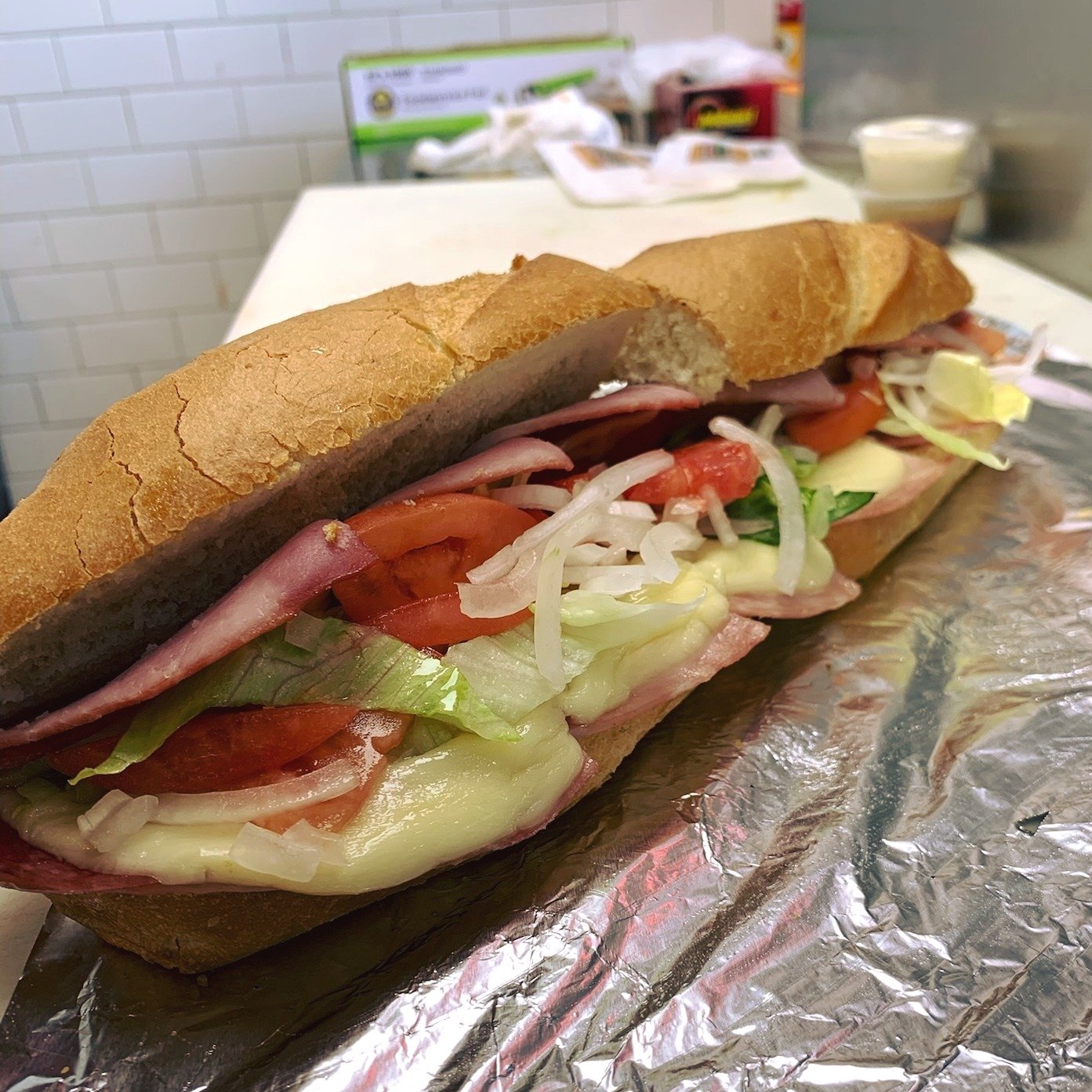 The Italian Sub is #1 on the menu for a reason...With ham, salami, provolone, lettuce, tomato, onion, and our house-made Italian dressing, this is our most popular sub by far!! ❤️🥖✨

 #northvillemichigan #pizza #northvillemi #puremichigan #supportsm