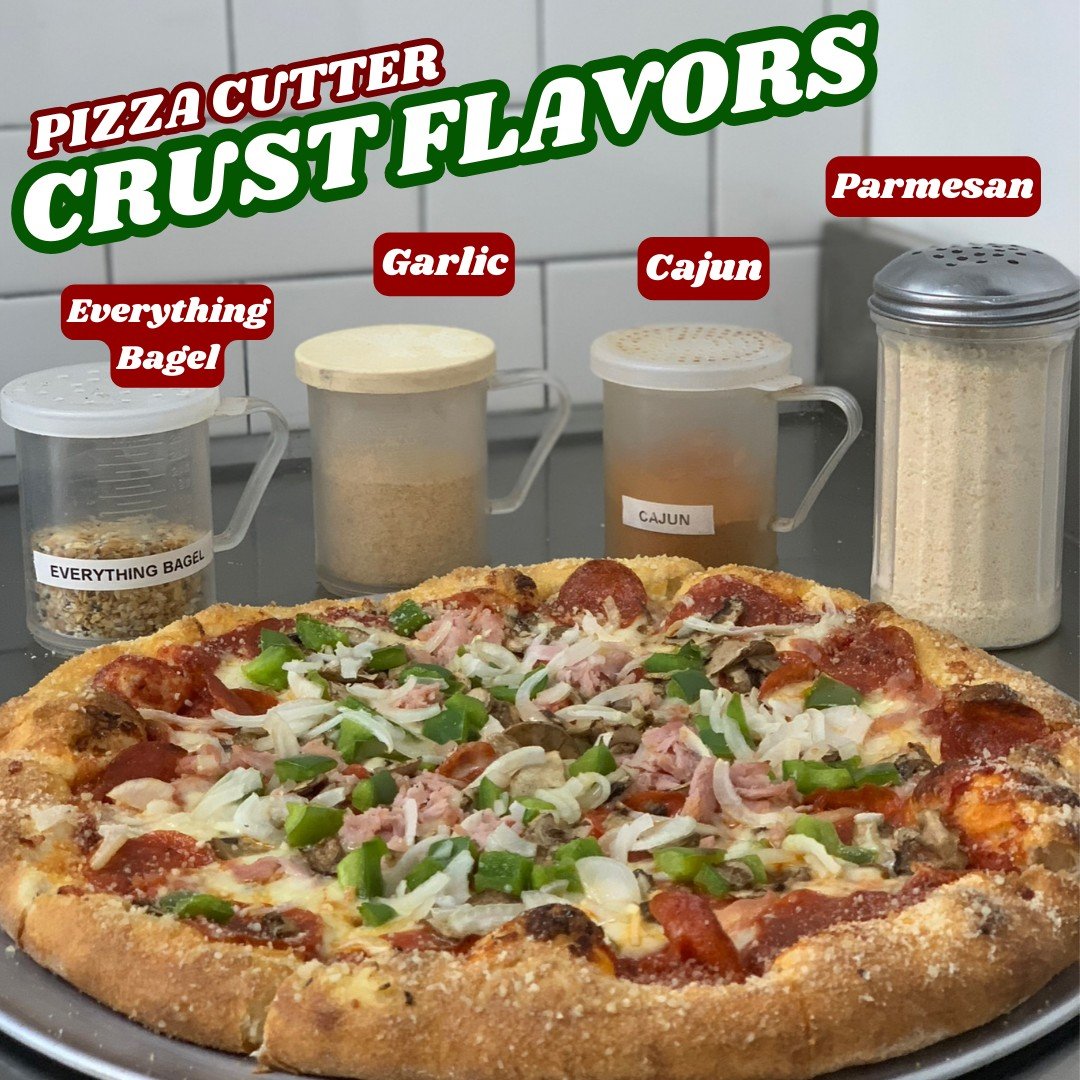 Mix and match any combination to level up your pizza with flavored crust 😎✨🍕 

#northvillemichigan #pizza #northvillemi #supportsmallbusiness #eatlocal #supportlocalbusiness #supportlocal #flavoredcrust