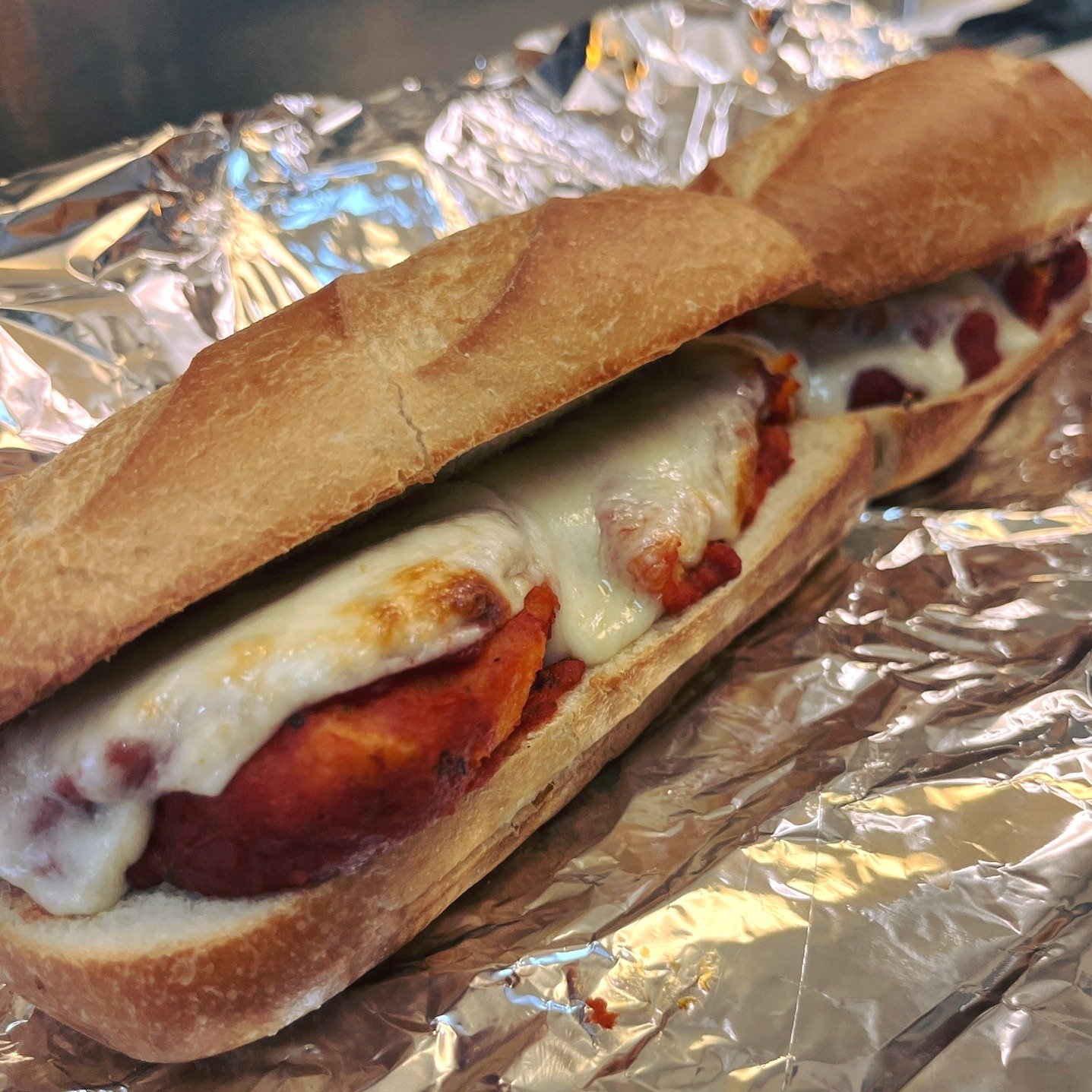 Fall afternoons are perfect for the Chicken Parm, a filling and delicious sub made with our signature Pizza Cutter sauce 🍅🥖✨

#northvillemichigan #northvillemi #supportsmallbusiness #eatlocal #supportlocalbusiness #localsubs #localsandwiches