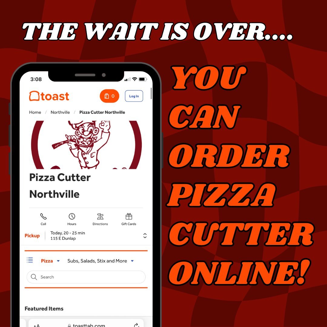 After much anticipation, Pizza Cutter online ordering is officially live!! 📱➡️🍕✨

We're so excited to be able to offer online ordering as we roll into 2025. Find the link when you Google &quot;Northville Pizza Cutter,&quot; or in our Instagram &amp