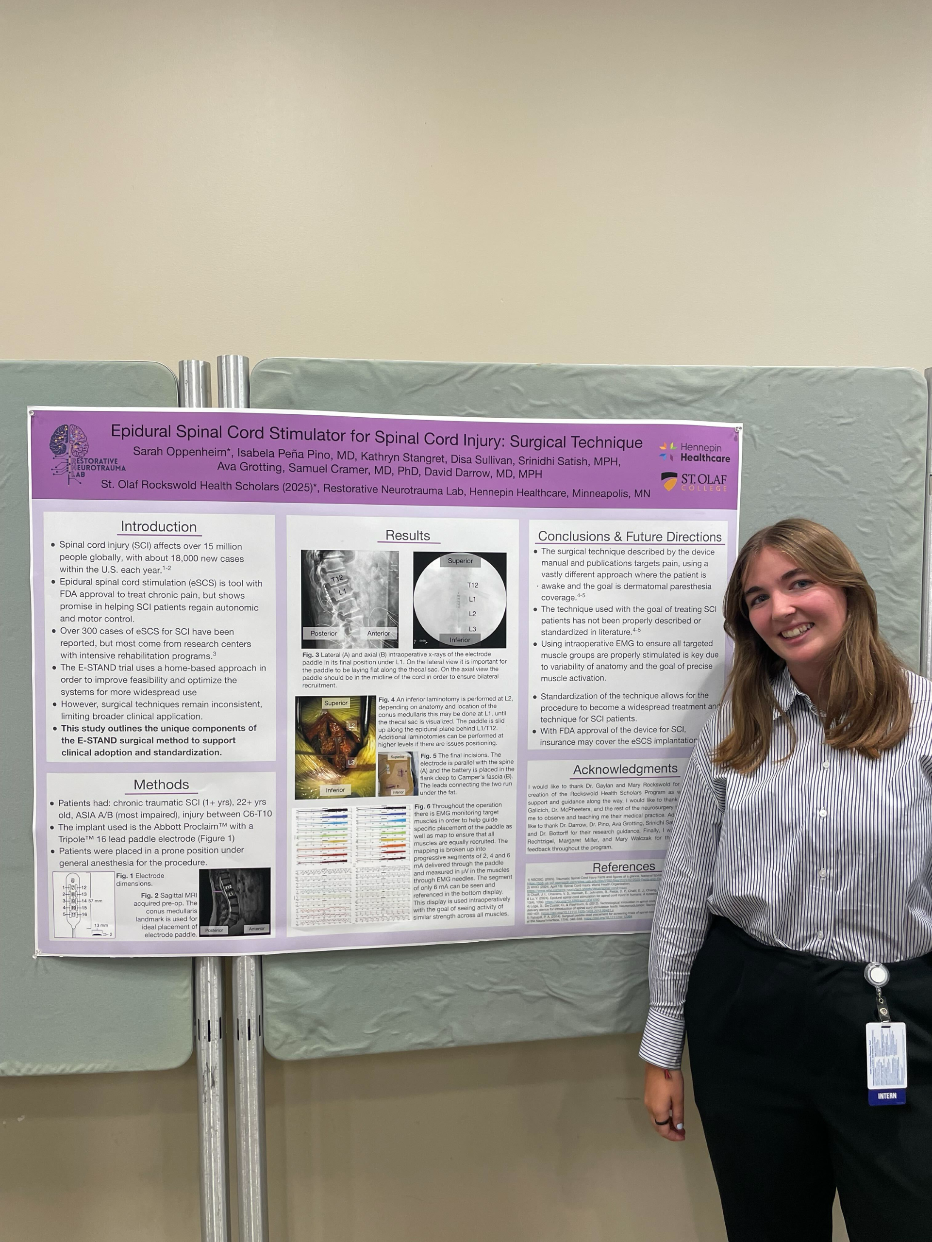 Sarah, our 2025 Rockswold Scholar's end of summer presentation