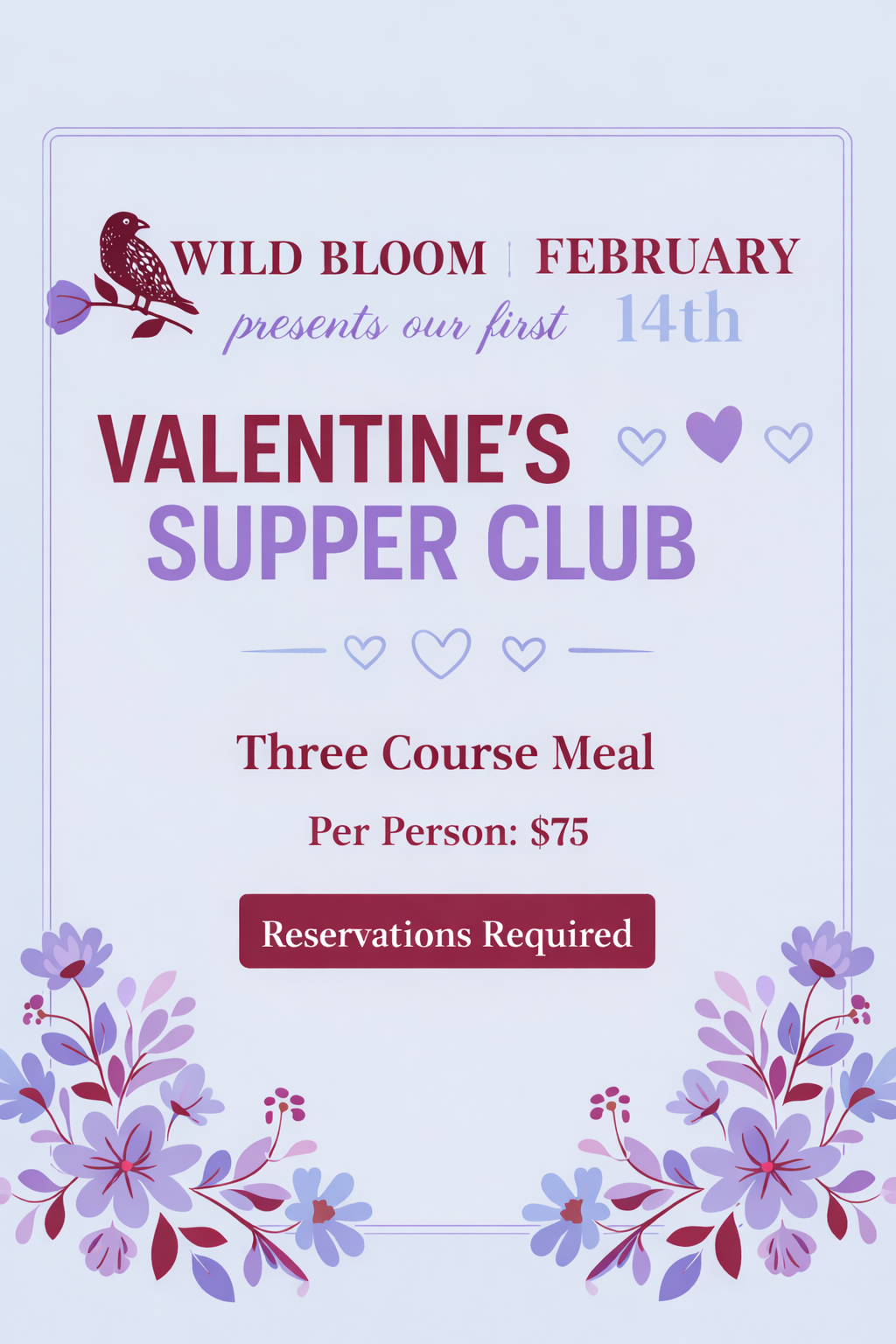 Valentine's Supper Club Experience