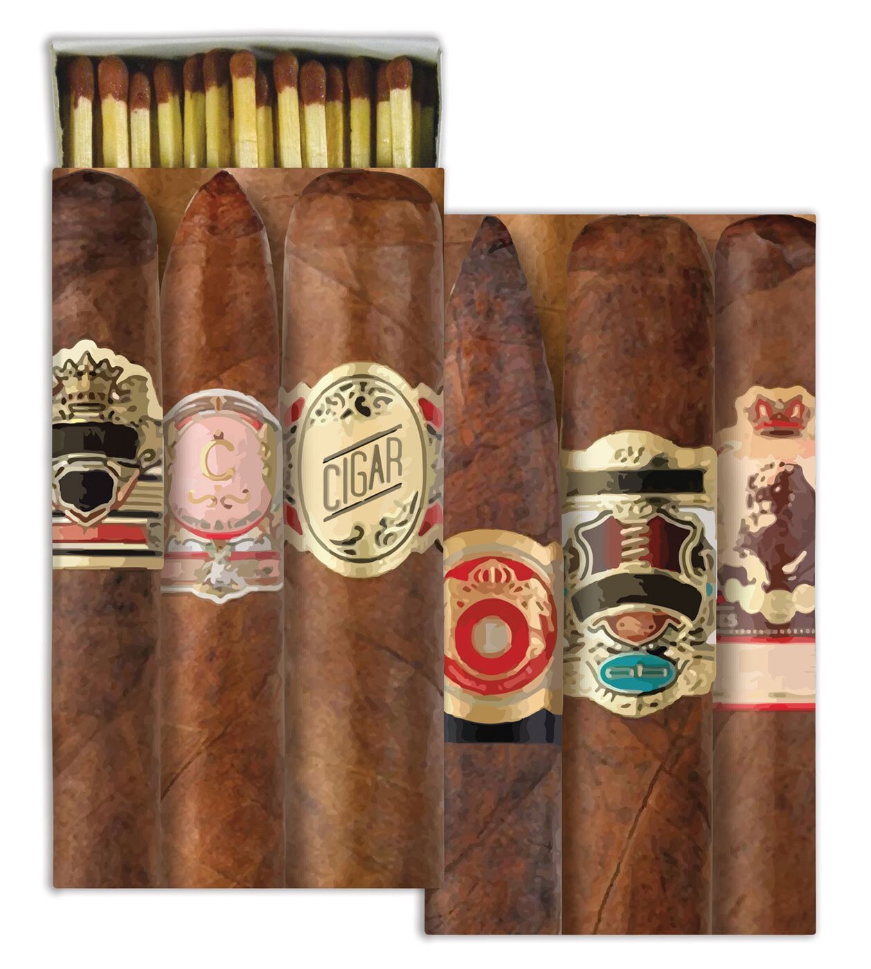 Set of 20 Cigar Matchbooks