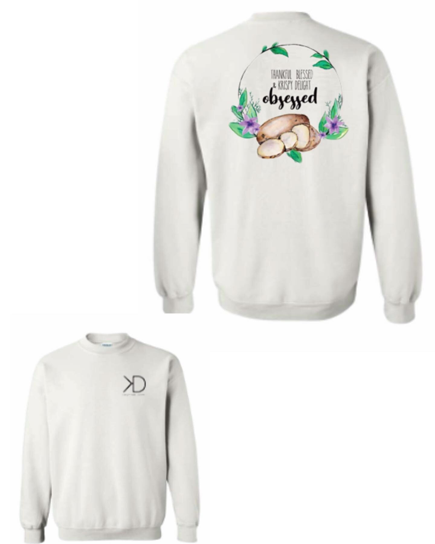 Who wants one of these sweaters!?We are going to do a pre order for the &ldquo;krispy delight obsessed&rdquo; crew neck (as seen in the photos). They will be $55 dollars. Please message us if you are interested! 

#krispydelightapparel #kdobessed #cr