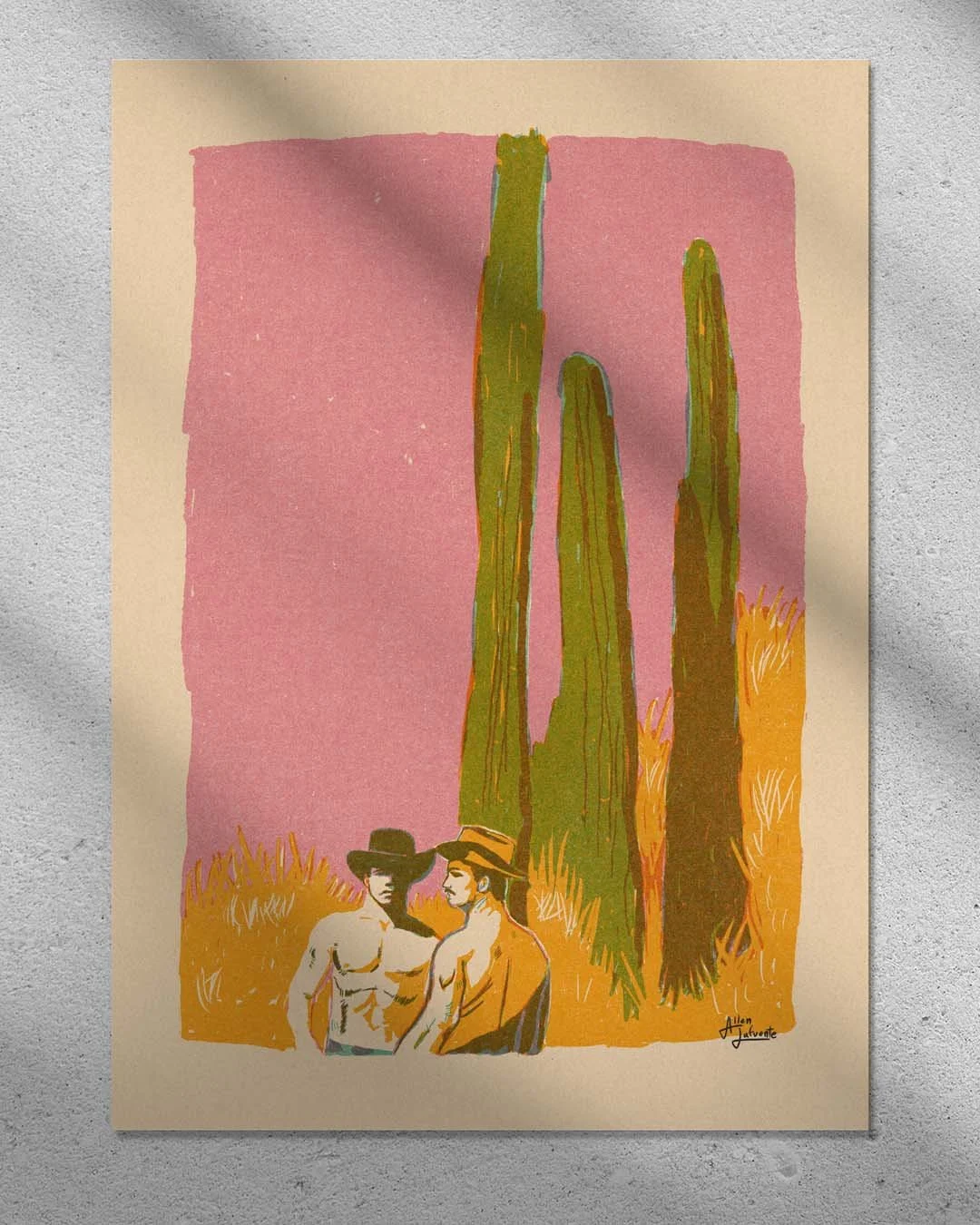 Cactus Cowboys — Queer Vaquero Art Print