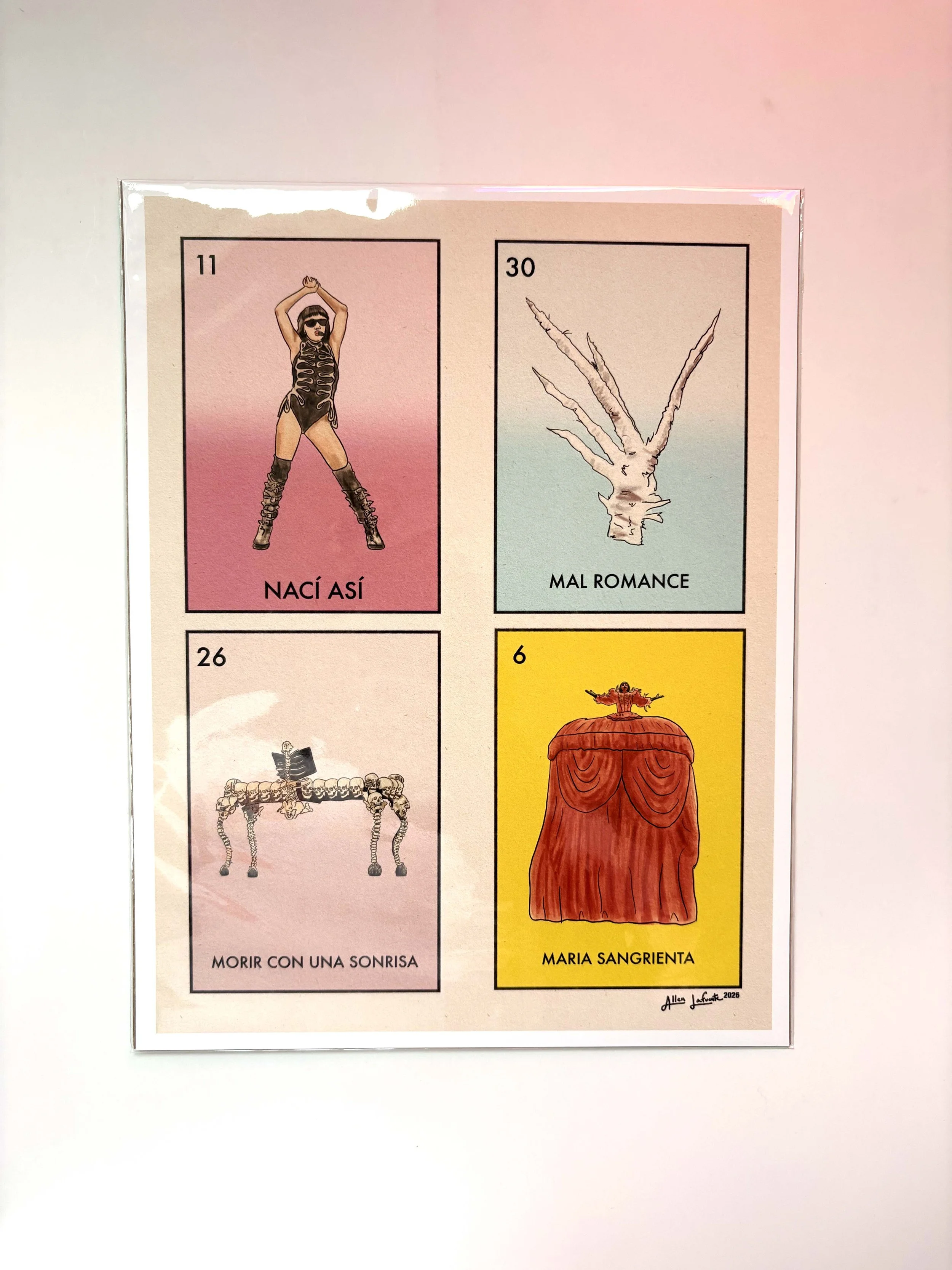 Lady Gaga Loteria Art Print — The Mayhem Ball