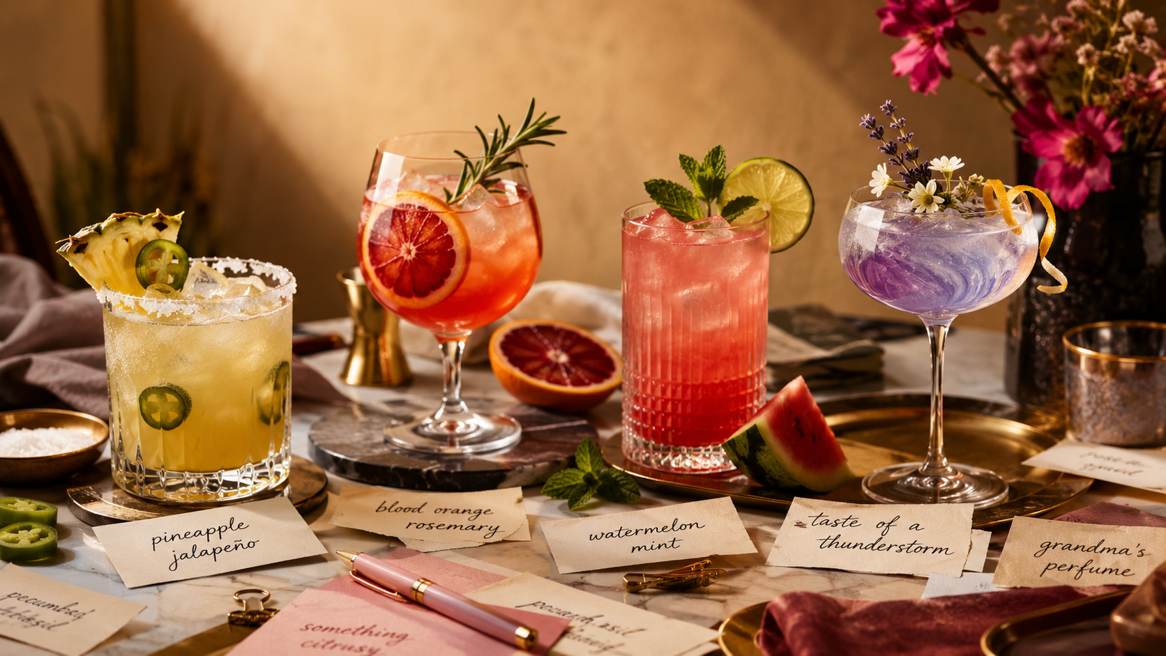I Asked My Followers to Name flavor profiles they would like to see in a Mocktail….                            And yall are wild 