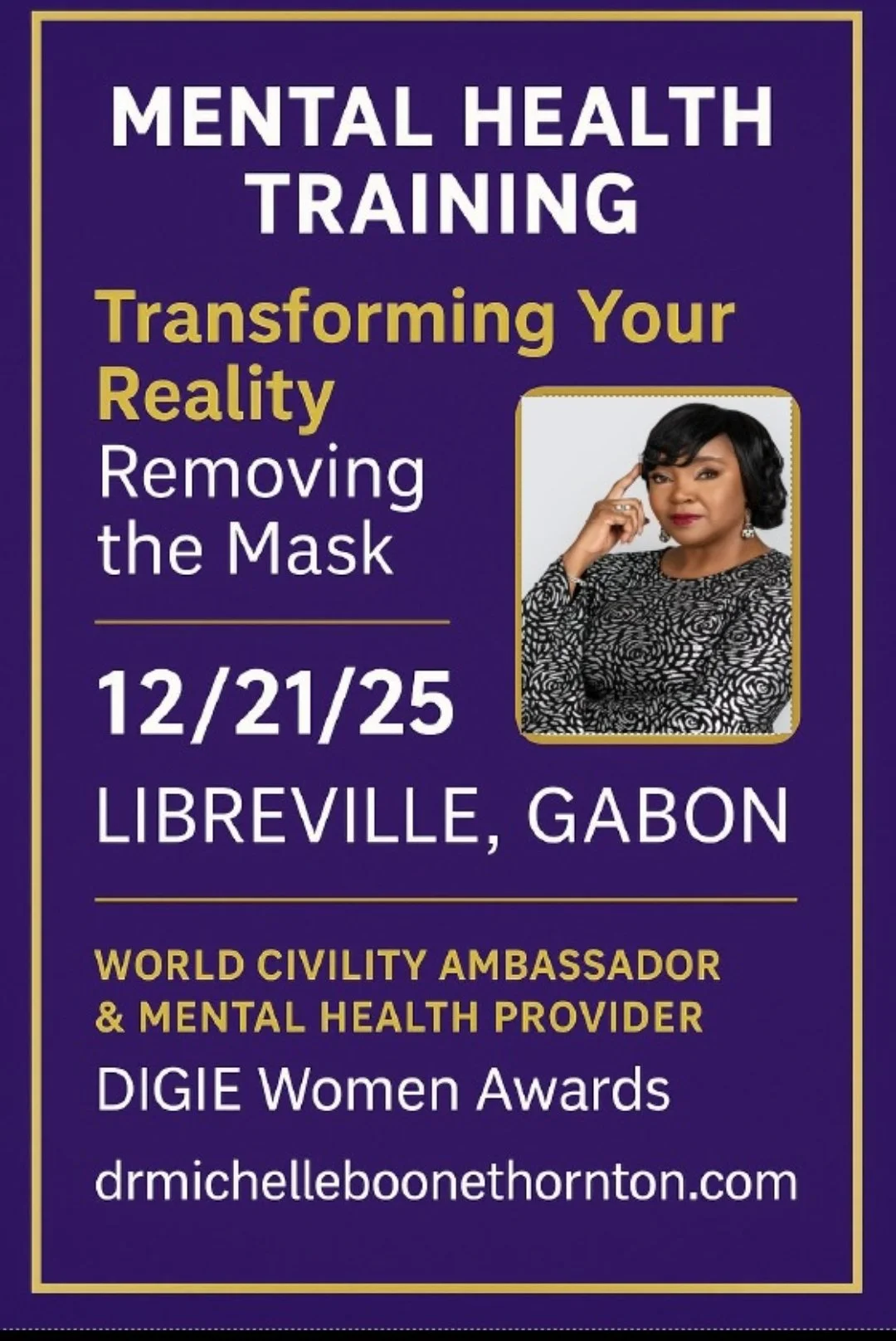 Mental Health Training - Transforming Your Reality: Removing the Mask