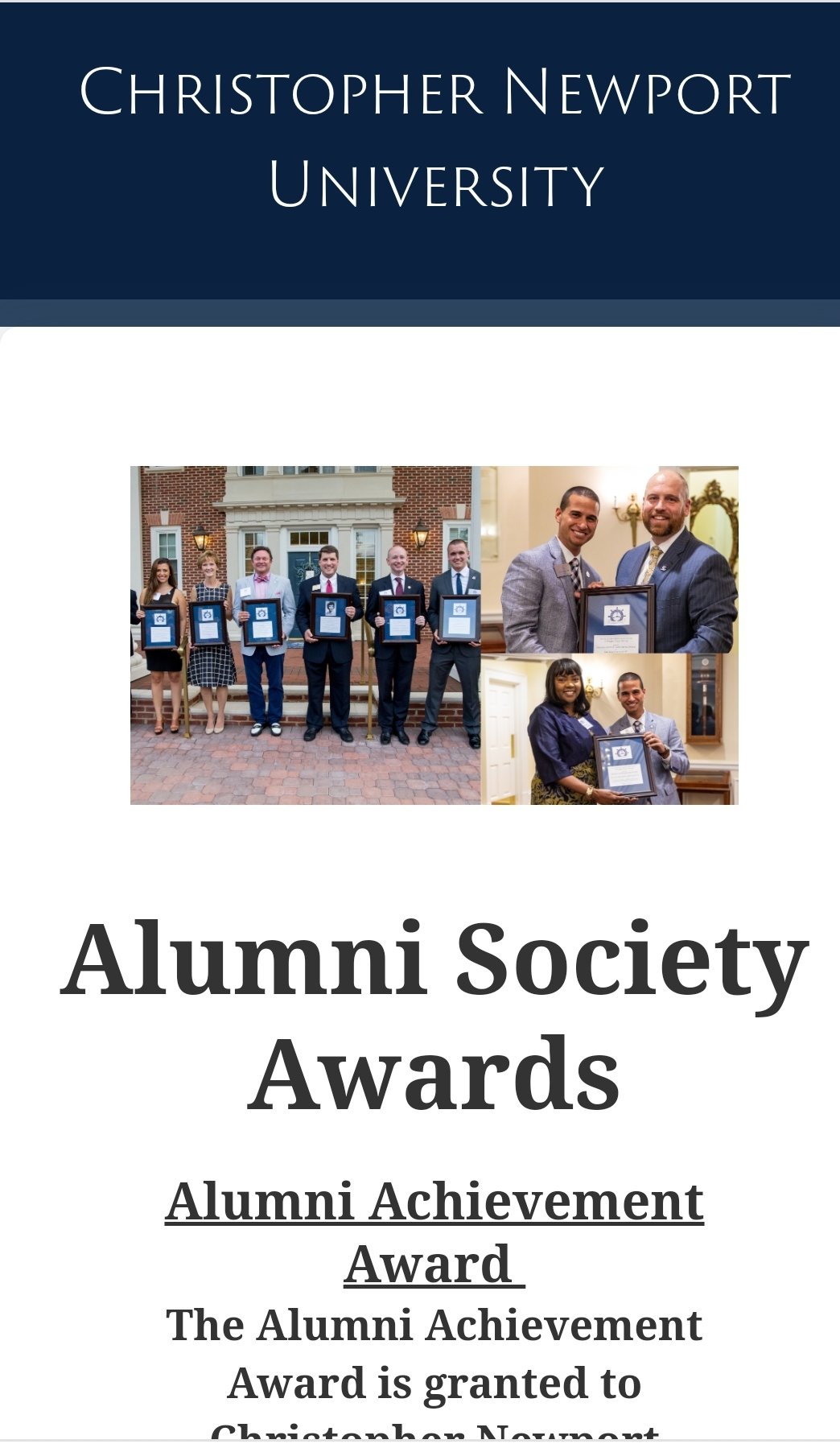 Won the Alumni Society Award in 2018-2019