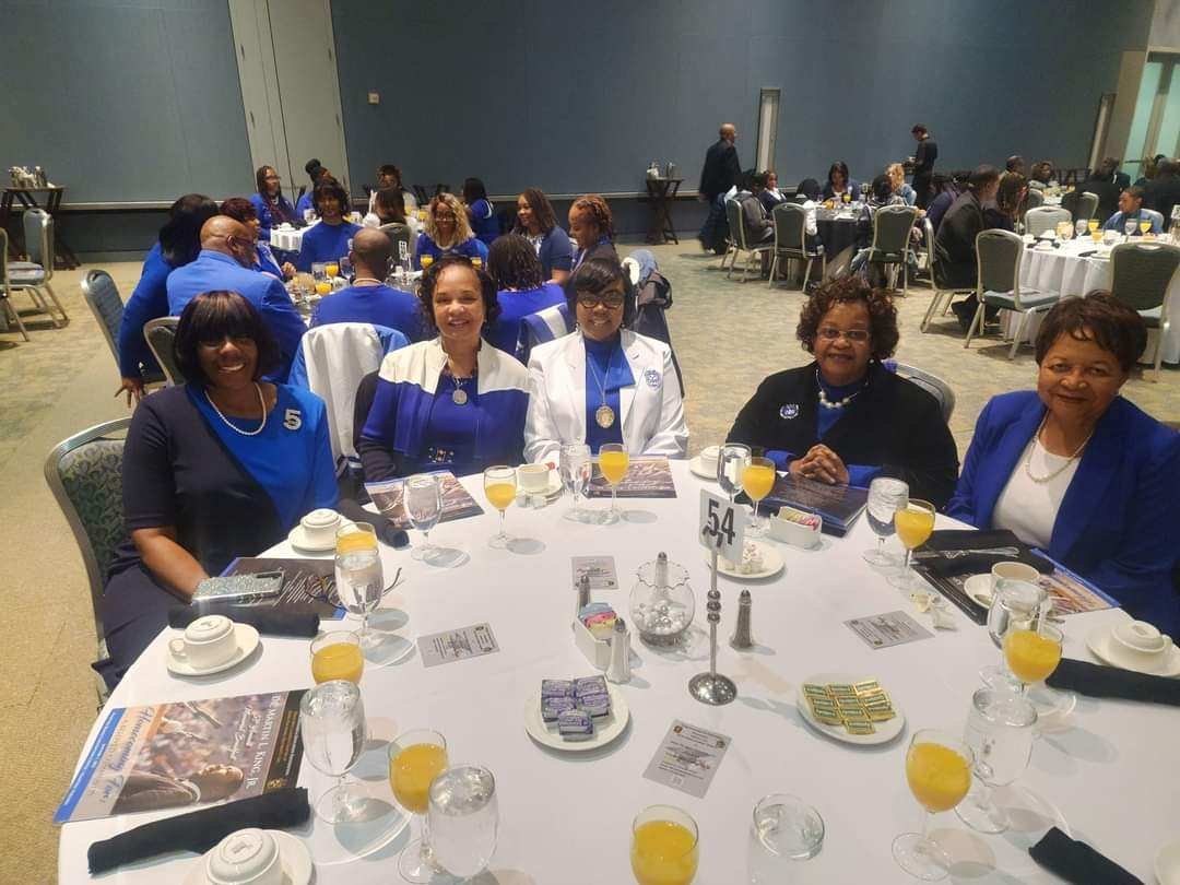 Pictured with my sorors from Zeta Phi Beta