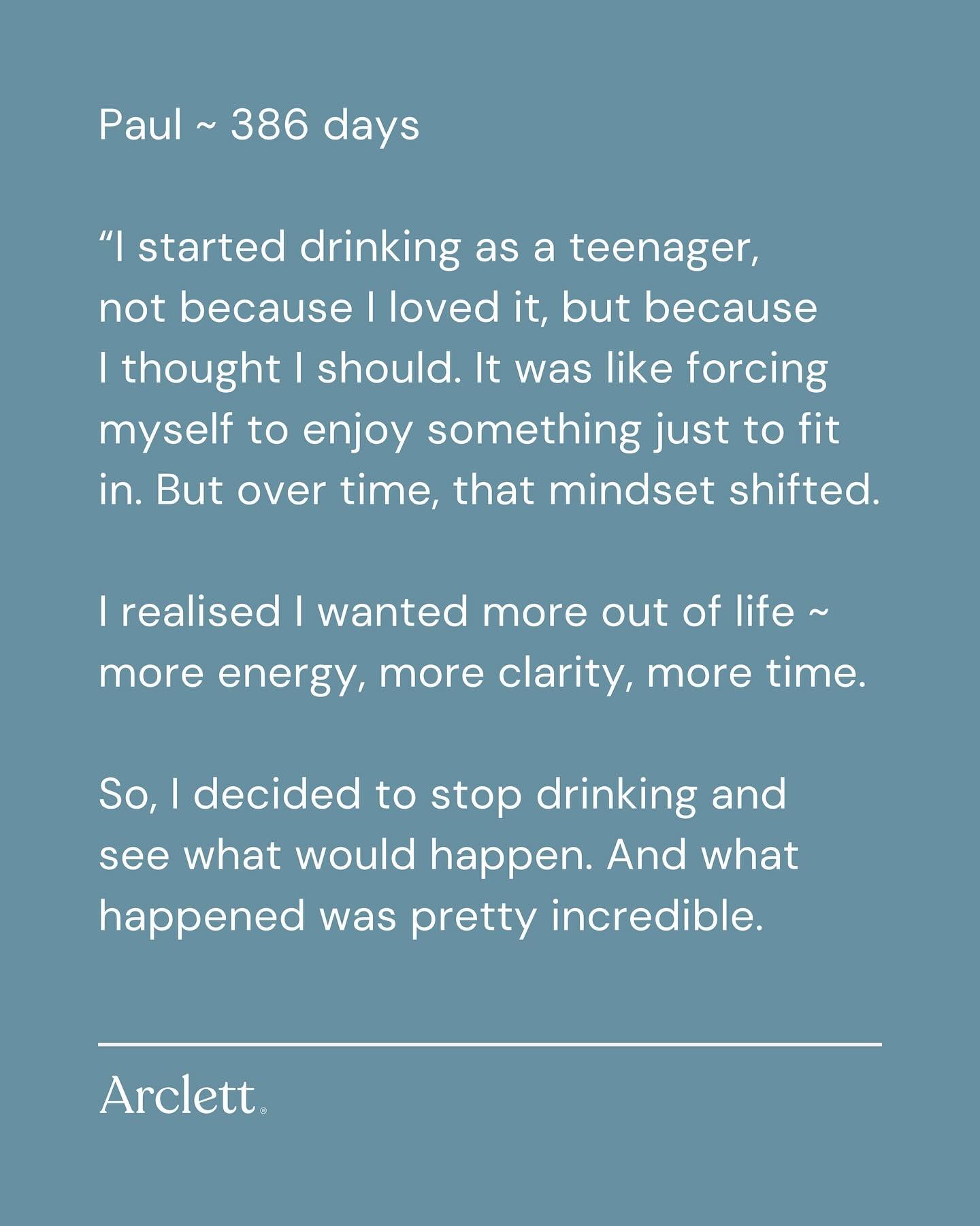&ldquo;I even got to bond with Ewan McGregor over not drinking, which was definitely a highlight!&rdquo;

Congrats to Paul on one year sober. We love how removing alcohol can help us to double down on what&rsquo;s most important. 

Here&rsquo;s to ma