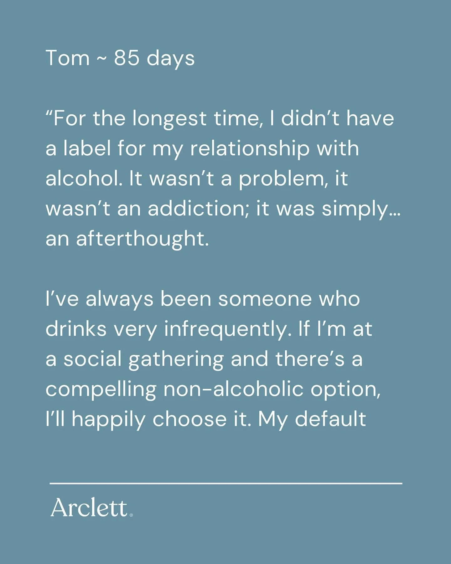 &ldquo;My journey isn&rsquo;t about judgement.&rdquo;

Well done to Tom on reflecting so openly about his evolving relationship with alcohol.

Tom&rsquo;s story is a reminder that living with intention is about choosing what matters.

Here&rsquo;s to