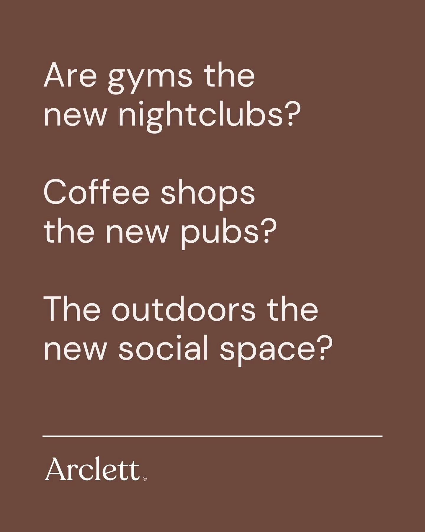 Over the past decade, UK culture has slowly shifted. 

Drinking used to be at the heart of social life ~ but times are changing.

With pubs closing and priorities shifting, more of us are leaning into health, balance &amp; connection. 

Gyms are the 