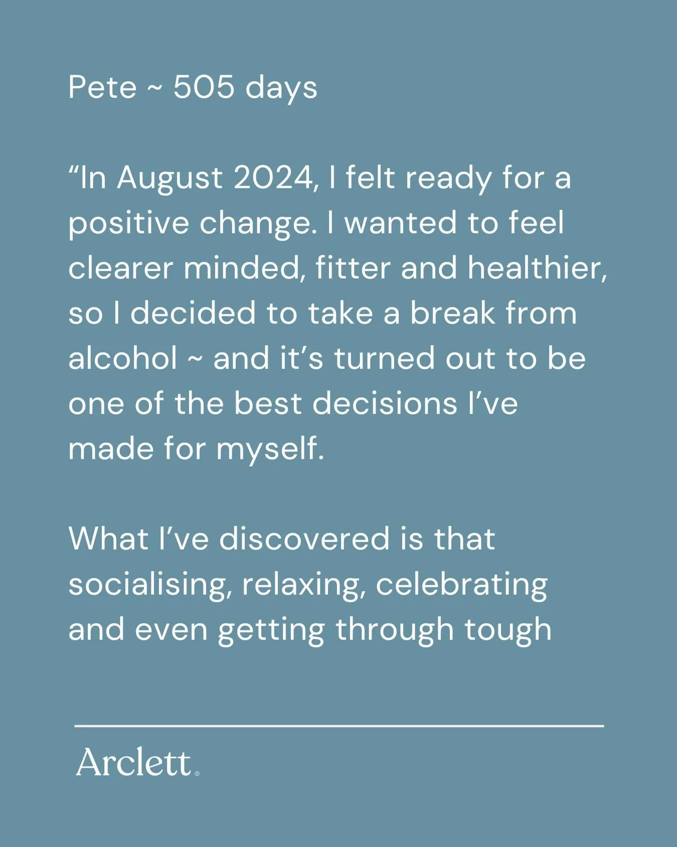 &ldquo;When I tell people I&rsquo;m not drinking, I always hope it&rsquo;s clear that I&rsquo;m not judging anyone else&rsquo;s choices&rdquo;

It&rsquo;s @dryjanuary and this is our first community story of 2026. 

Well done to Pete on an inspiring 
