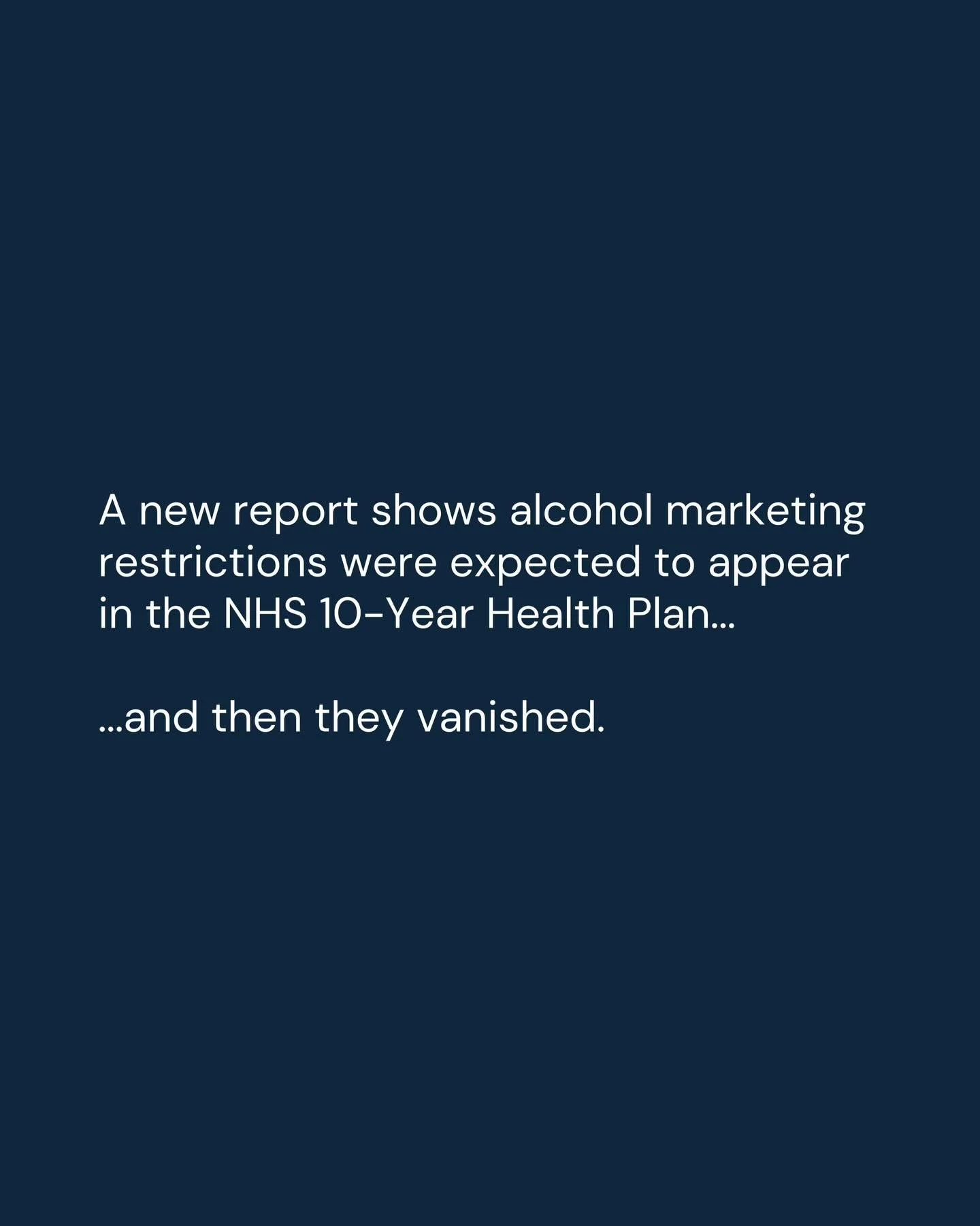 Not anti-alcohol. Pro-choice. But choice only works when it&rsquo;s fair.

And when big alcohol dominates, opting out isn&rsquo;t neutral.

So if we don&rsquo;t want to drink&hellip; where&rsquo;s that story told?

When industry influence shapes heal