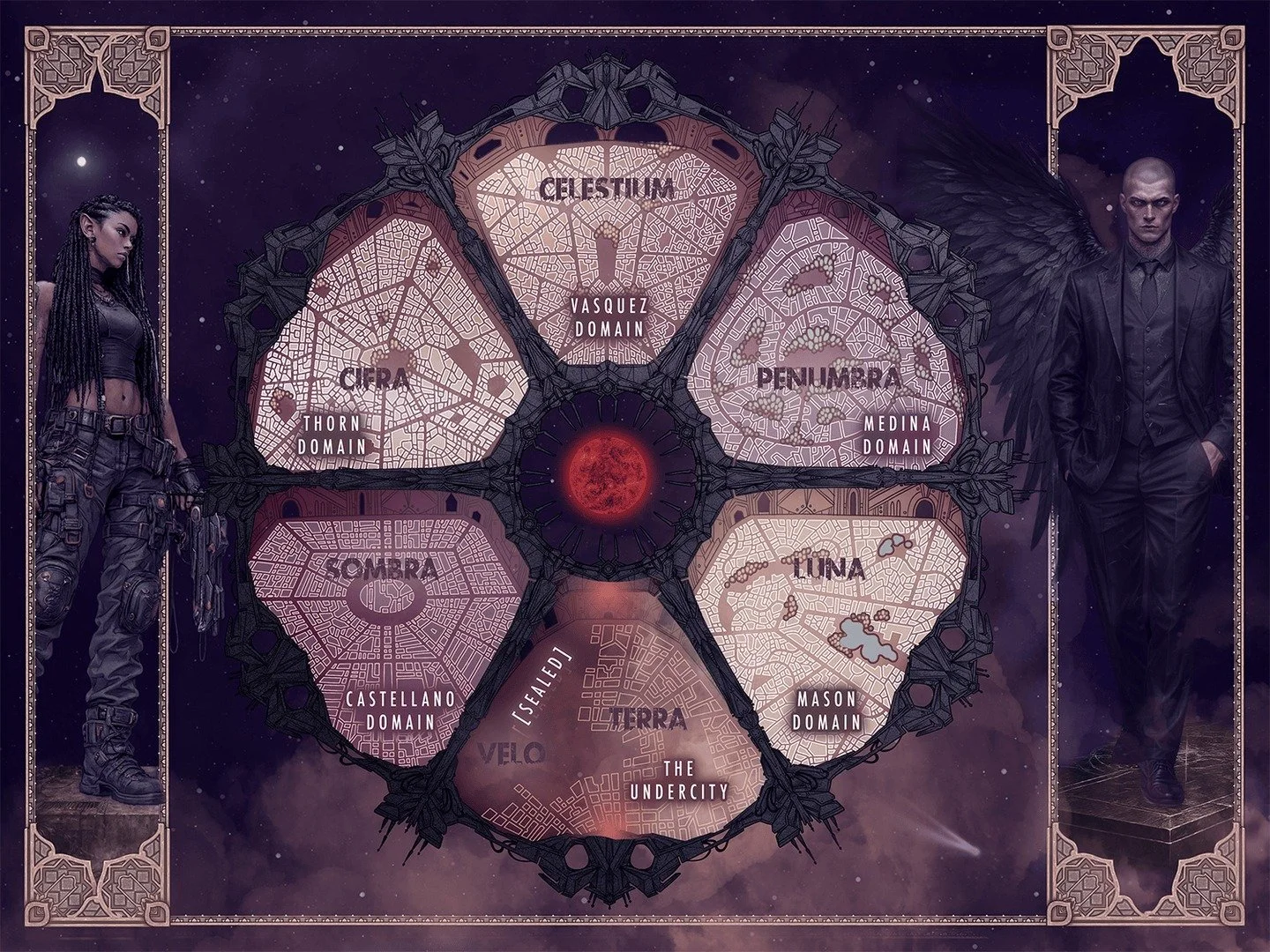 MAP LOADING...
Enter Lumina&mdash;Caribbean-coded, morally gray, out for blood.
Beautiful map illustrated by @dakoosh
Half the empire wants her dead.
The other half wants to use her.
Jade Mason? He just wants her.

Enemies to lovers has never been th