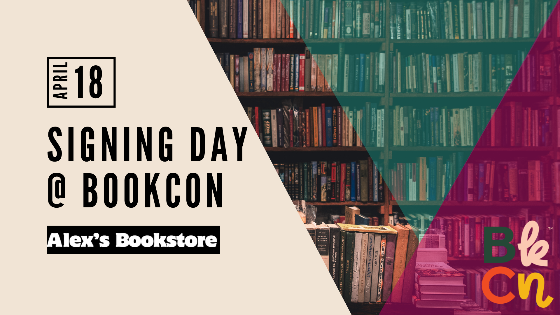 Bookcon x Alex's Bookstore Signing