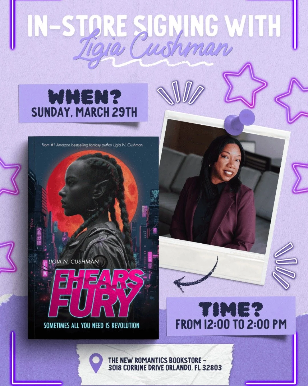 Hola amigas!

My event with @TheNewRomanticsbooks has been switched to Sunday, March 29th! I hope to see you all there!

#reading #event #dystopian