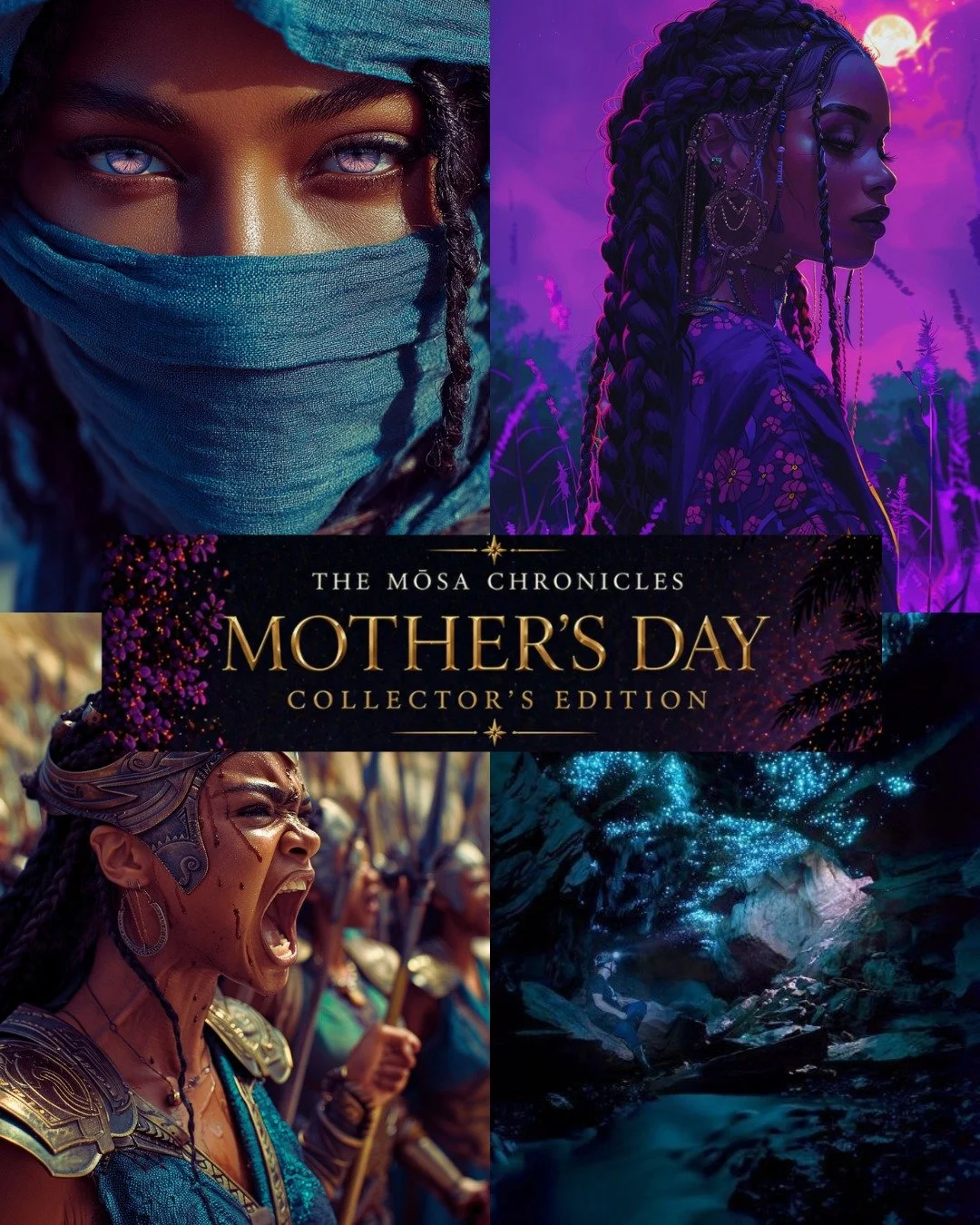 Mother&rsquo;s Day just got dangerous.
Not all mothers were gentle.
Some were forged in fire.

The Mōsa Chronicles Mother&rsquo;s Day Collector&rsquo;s Edition is here&mdash;created for the women who built worlds&hellip; and the ones who survived the
