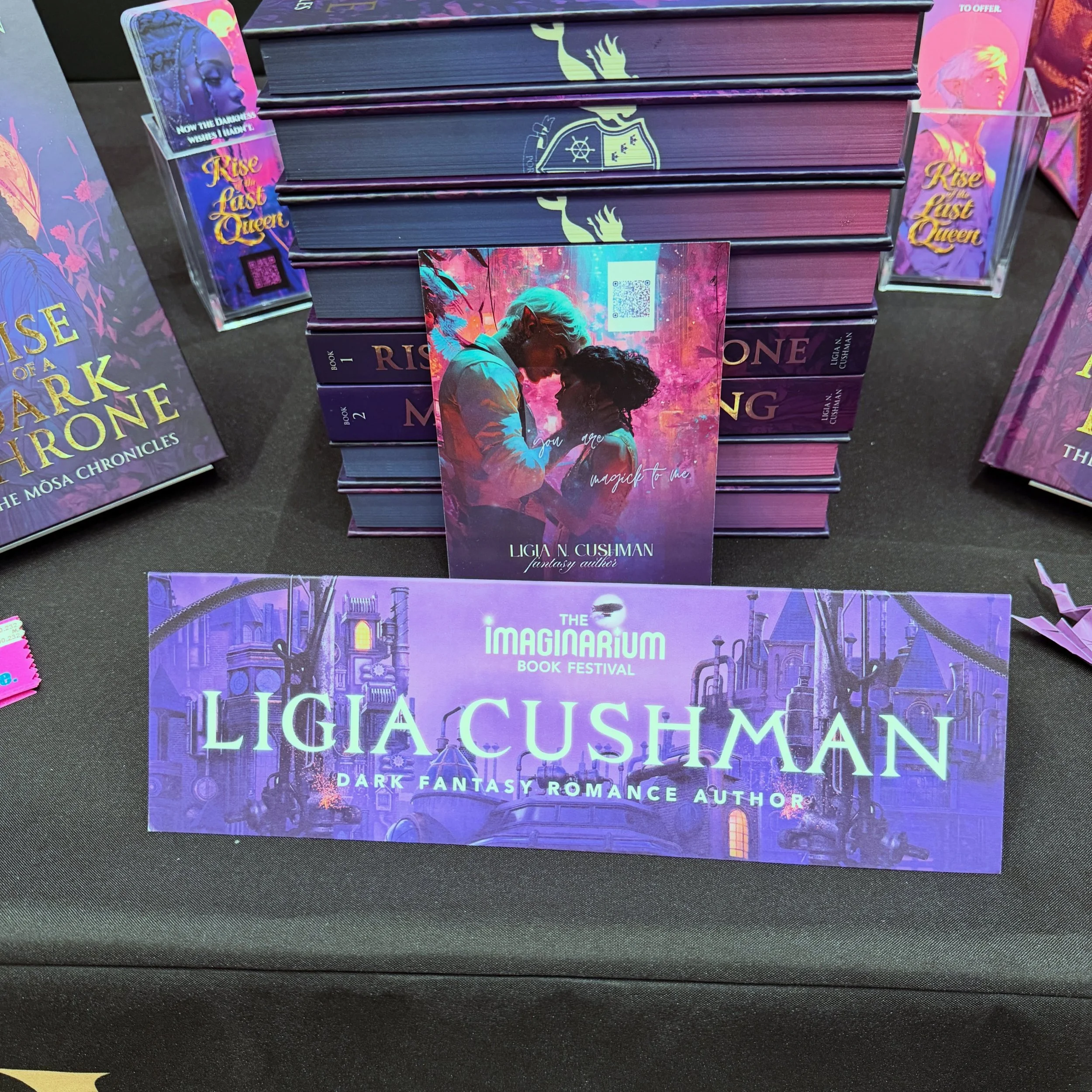 I&rsquo;m here at @imaginariumbookfestival AT TABLE 64! Come by and say hello! #booktok #darkfantasy