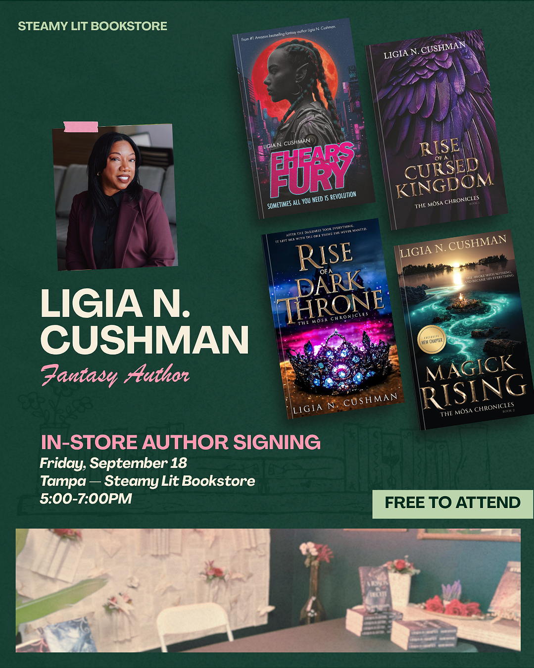 Signing @ Steamy Lit Tampa