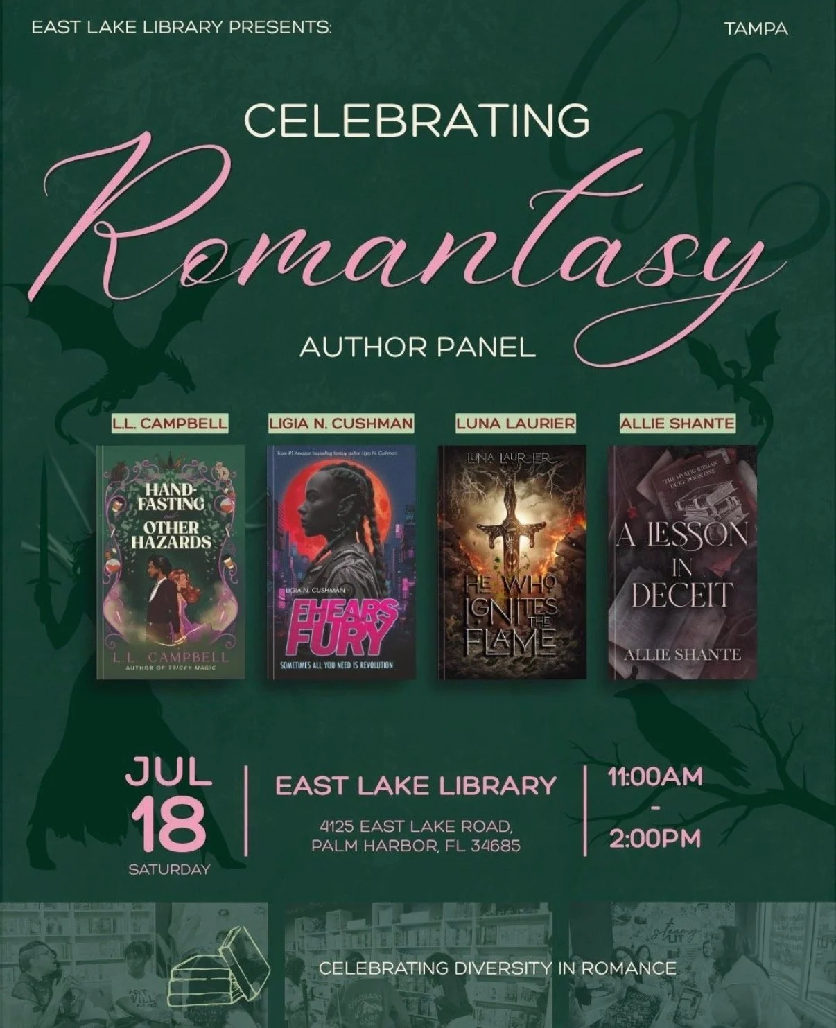 Celebrating Romantasy: Author Panel and Pop-Up Shop with Steamy Lit Bookstore (Copy)