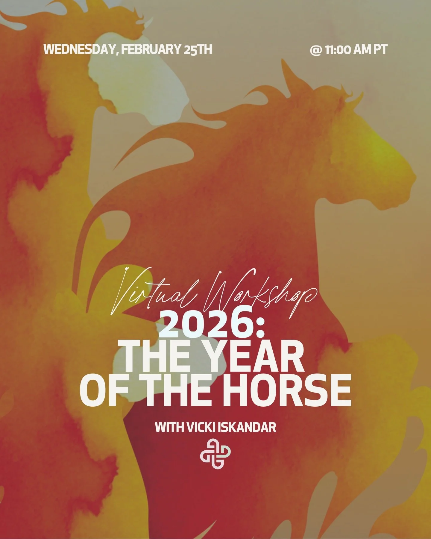 Join me for a workshop on the Year of the Horse on February 25th hosted by @denmeditation! We&rsquo;ll take a deep dive into navigating the bold, fast-moving energy of the Fire Horse. You&rsquo;ll learn what the year&rsquo;s double Yang Fire represen