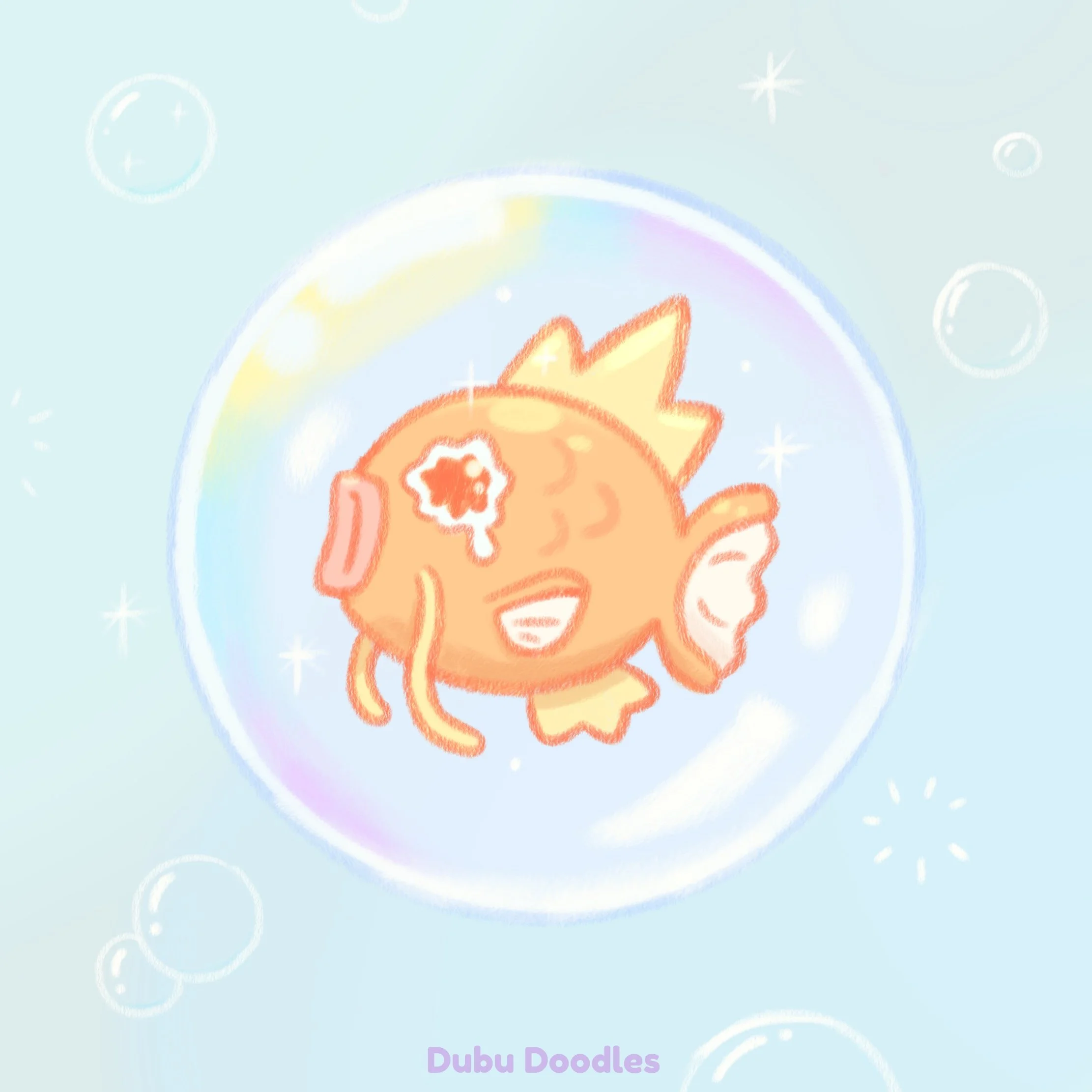 Magikarp Buddy Ribbon Dubu Doodles