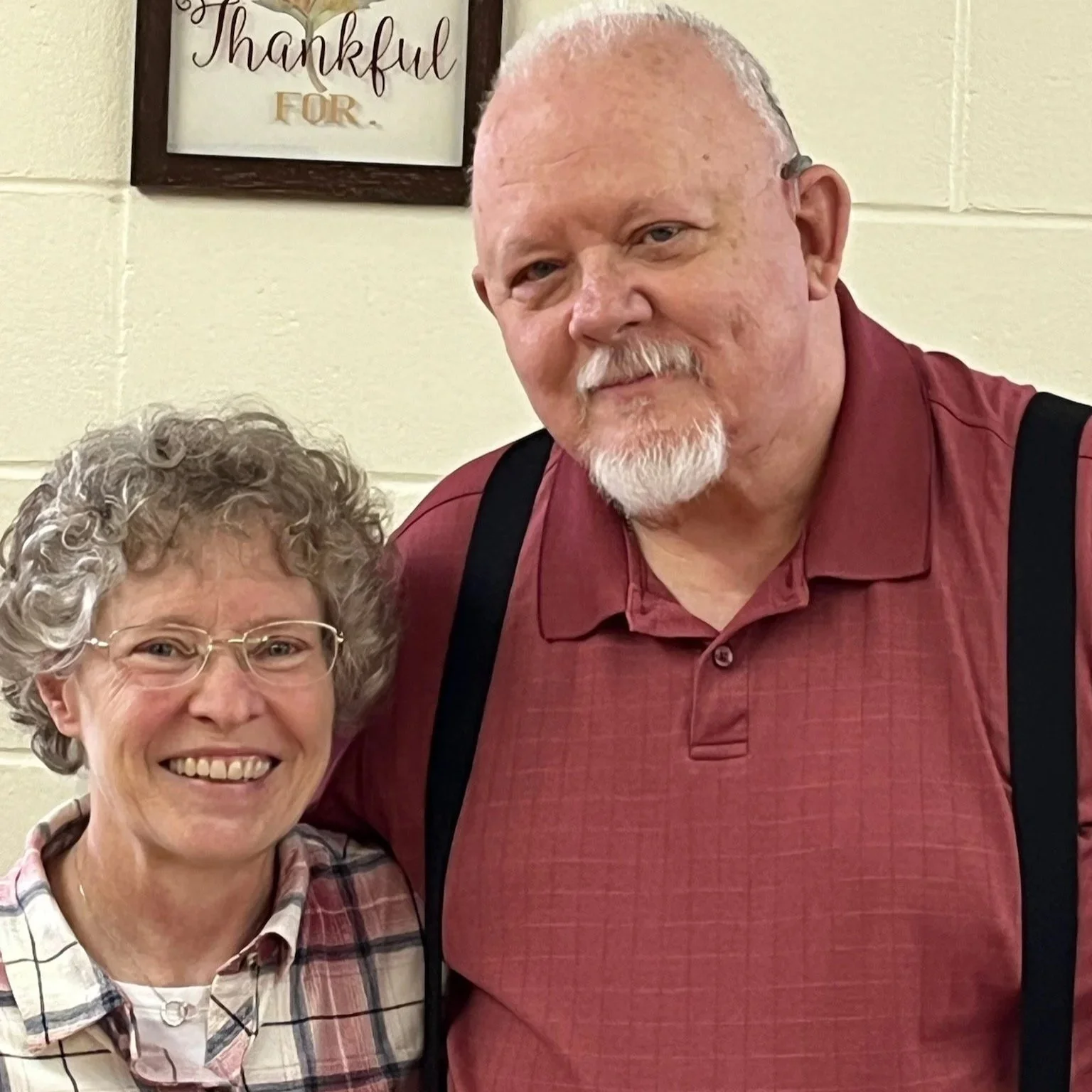 Denise and Richard in Christian testimony of God's love forgiveness after trauma.