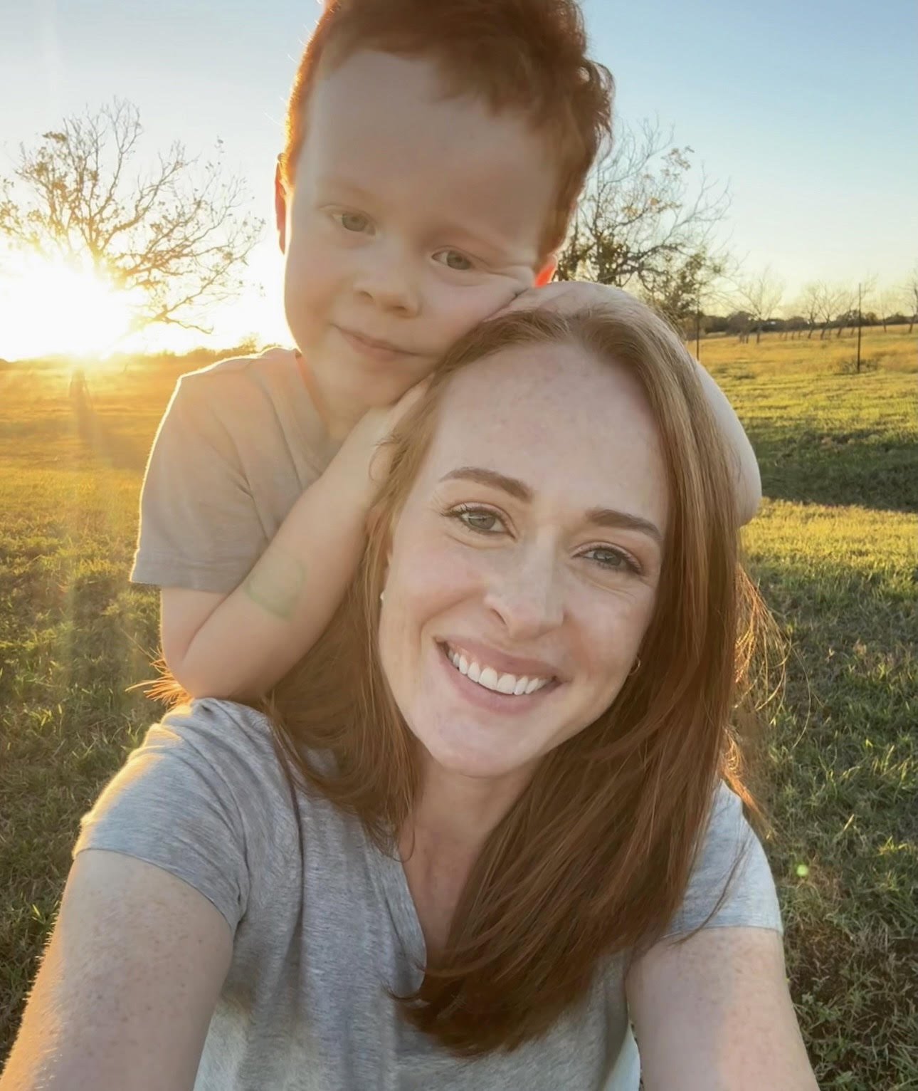Sarah Smith is pictured with her son. Her testimony shares Sarah's experience hearing God's voice while living with single-sided deafness.