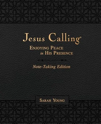 Book cover of "Jesus Calling Note Taking Edition" by Sarah Young. It's on our list of scripture devotional notebook.