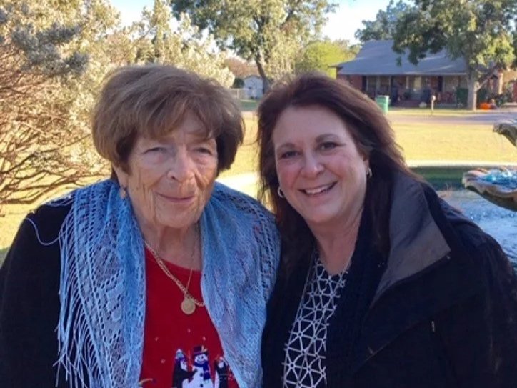 An image of Vanessa and her friend, who God helped her find after she was lost