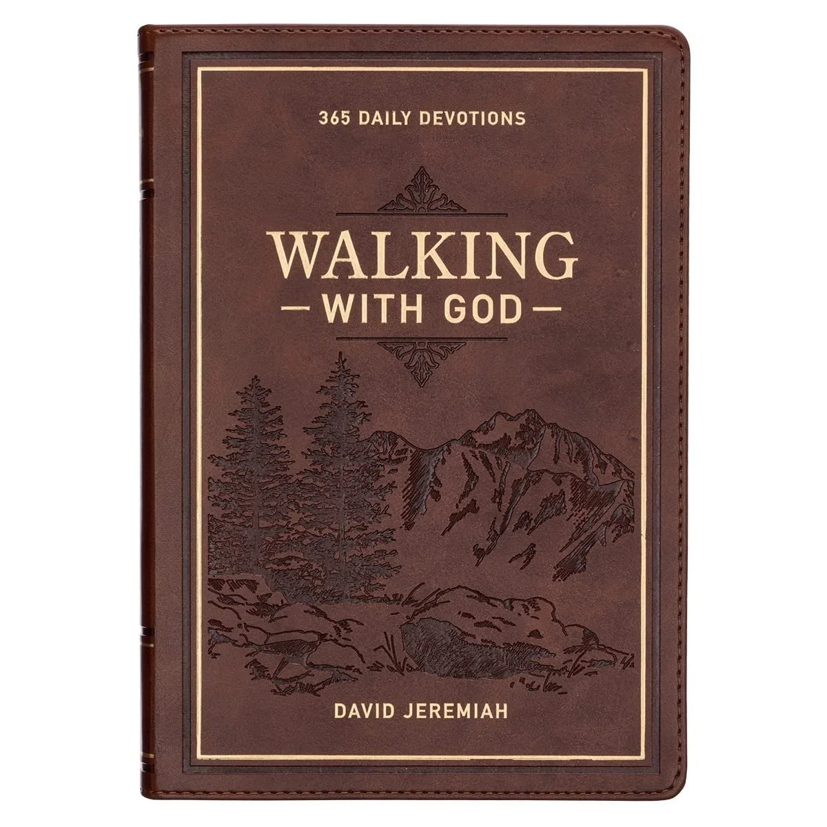 Book cover of “Walking with God 365 Daily Devotions.” It’s on our recommended list of top daily Christian devotionals for guys.
